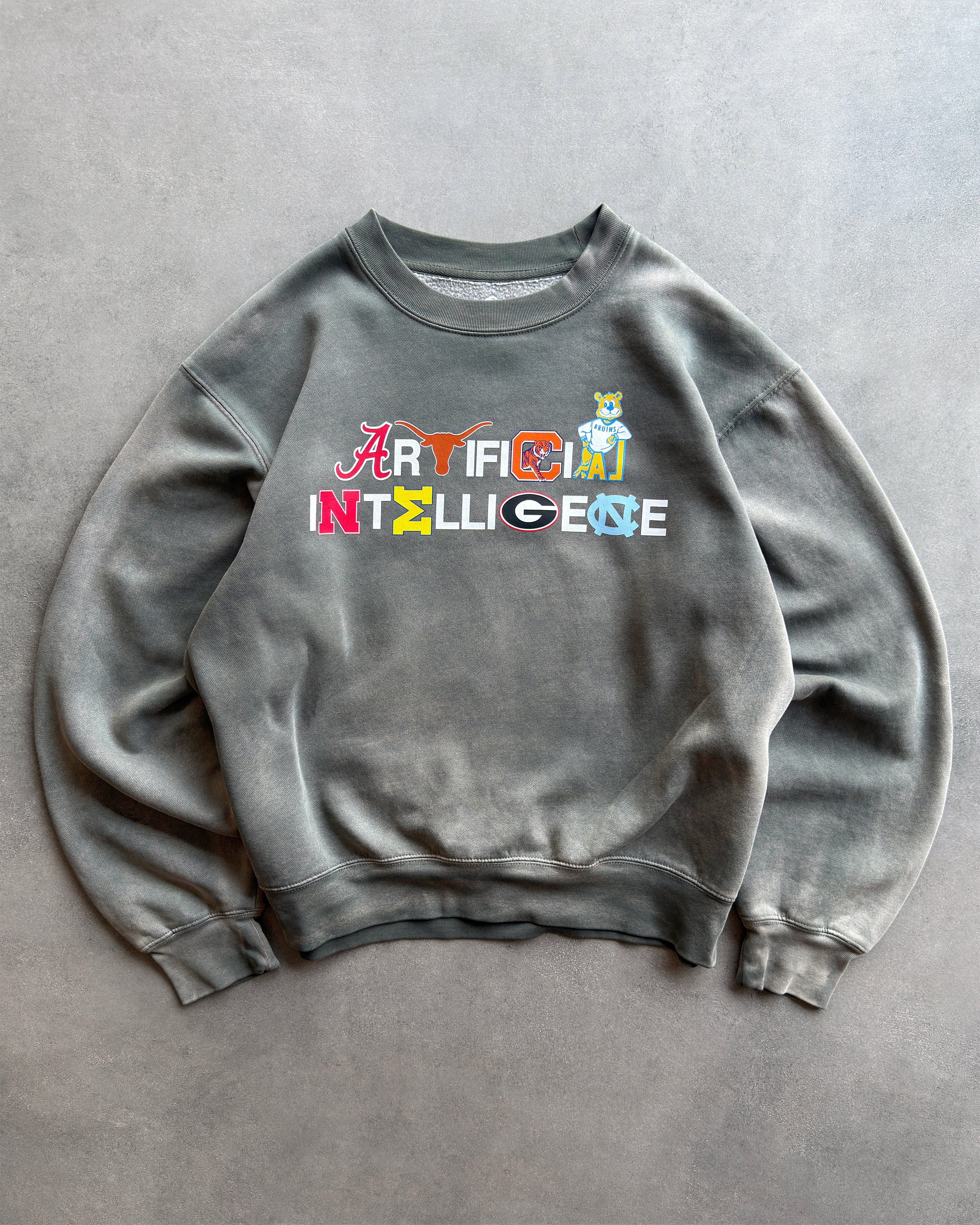 "ARTIFICIAL INTELLIGENCE" COLLEGE CREWNECK SWEATSHIRT