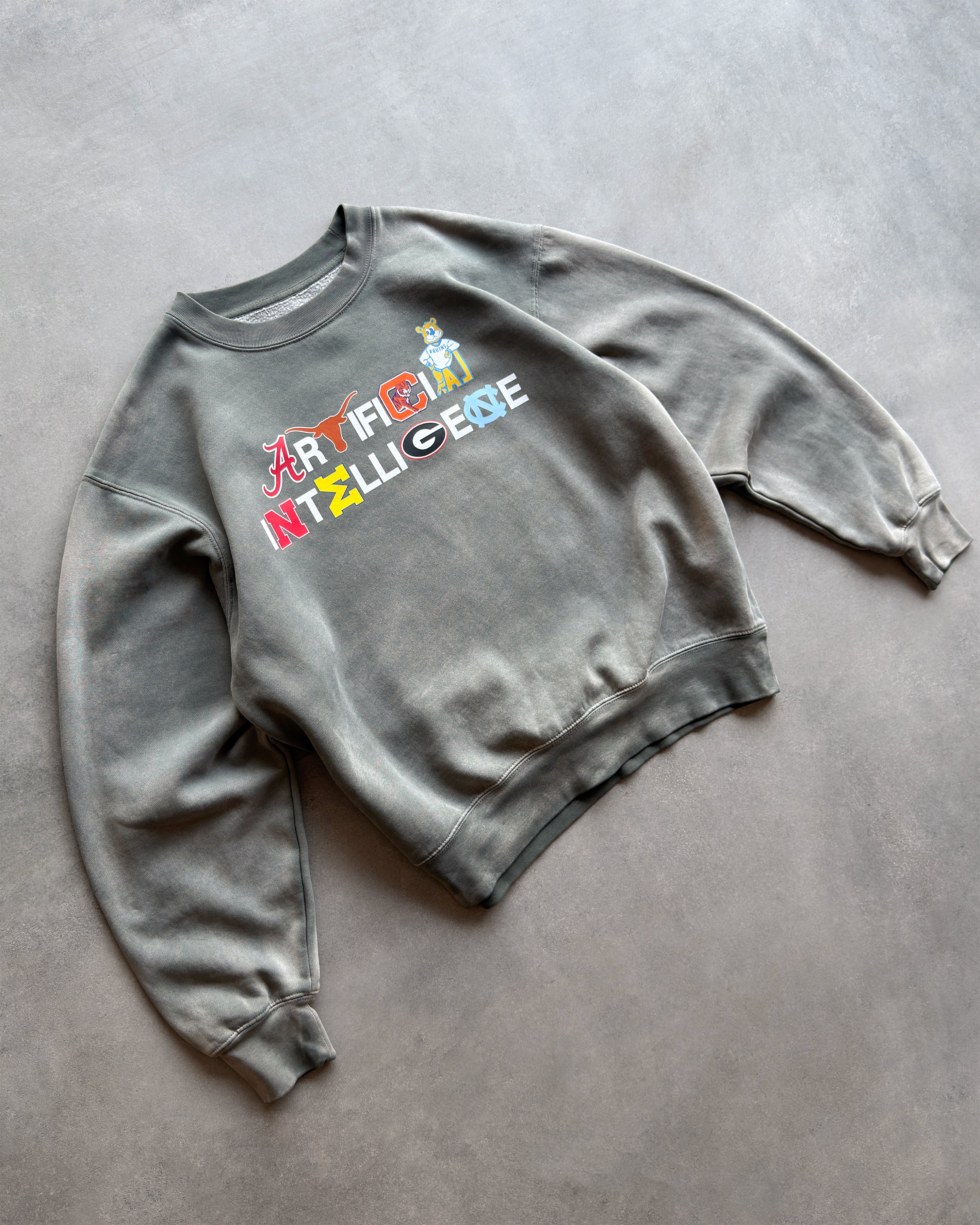 "ARTIFICIAL INTELLIGENCE" COLLEGE CREWNECK SWEATSHIRT