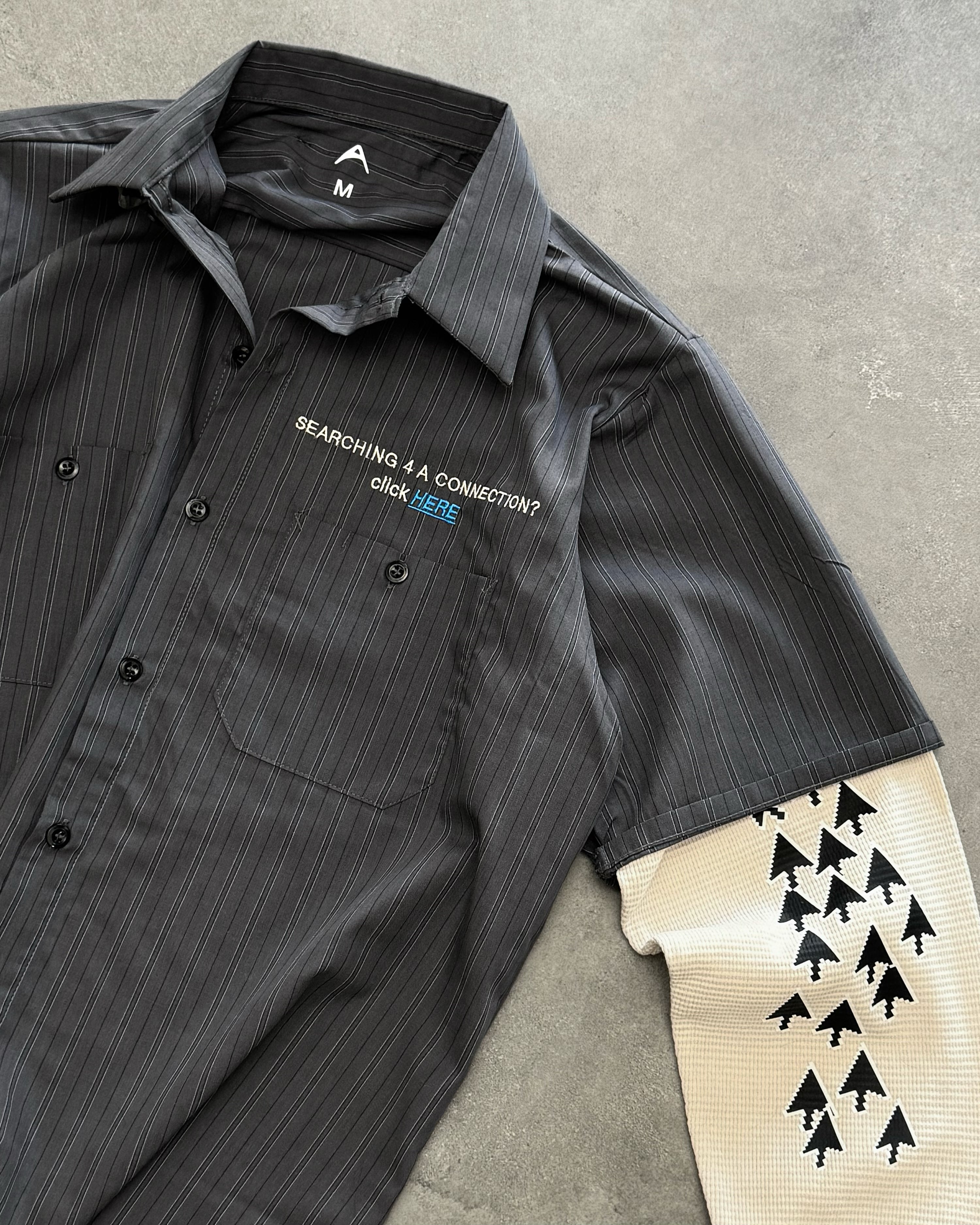"CLICK HERE" MIDNIGHT WORK SHIRT