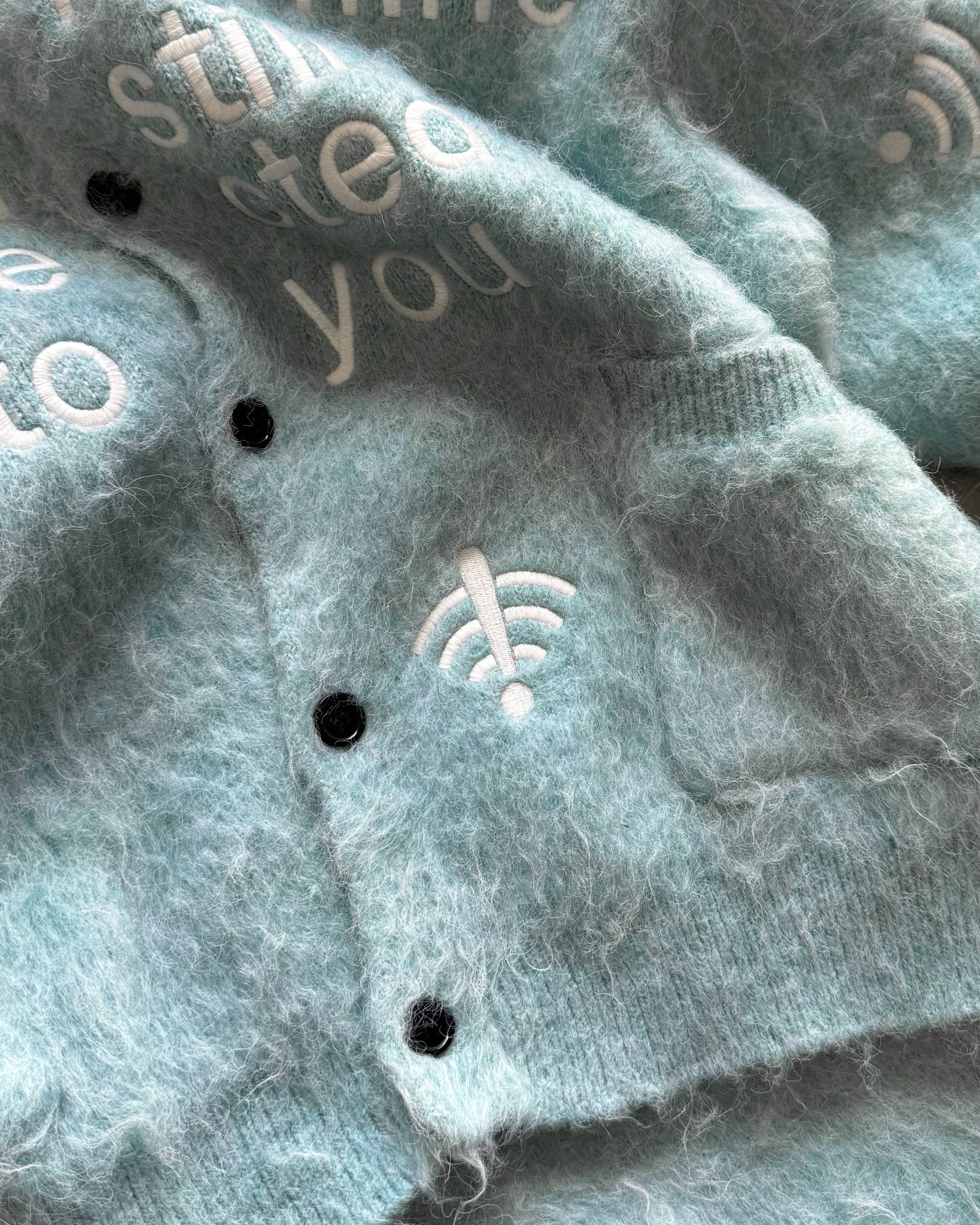 "ONLINE OR OFFLINE" CARDIGAN