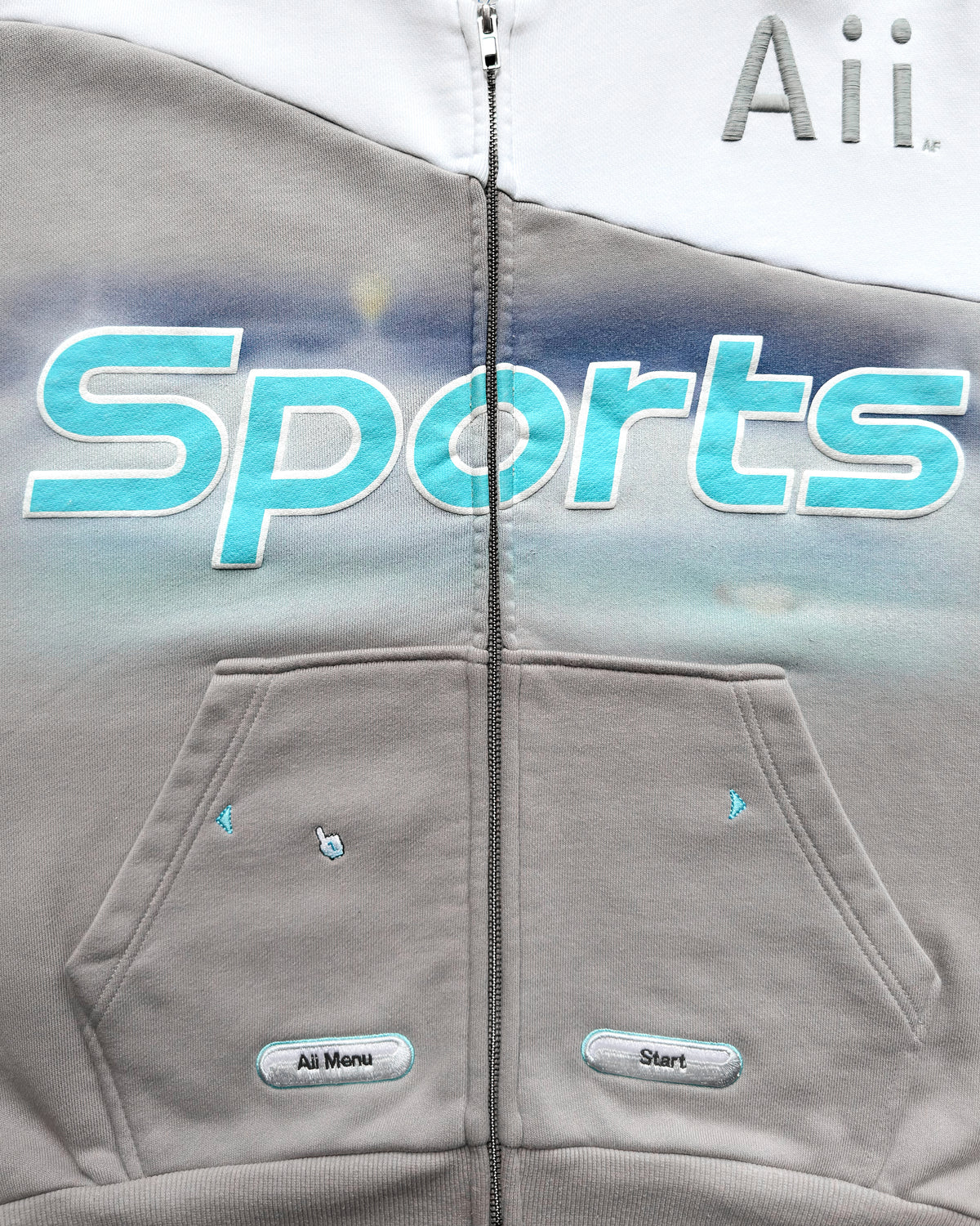 "SPORTS" ZIP-UP HOODIE