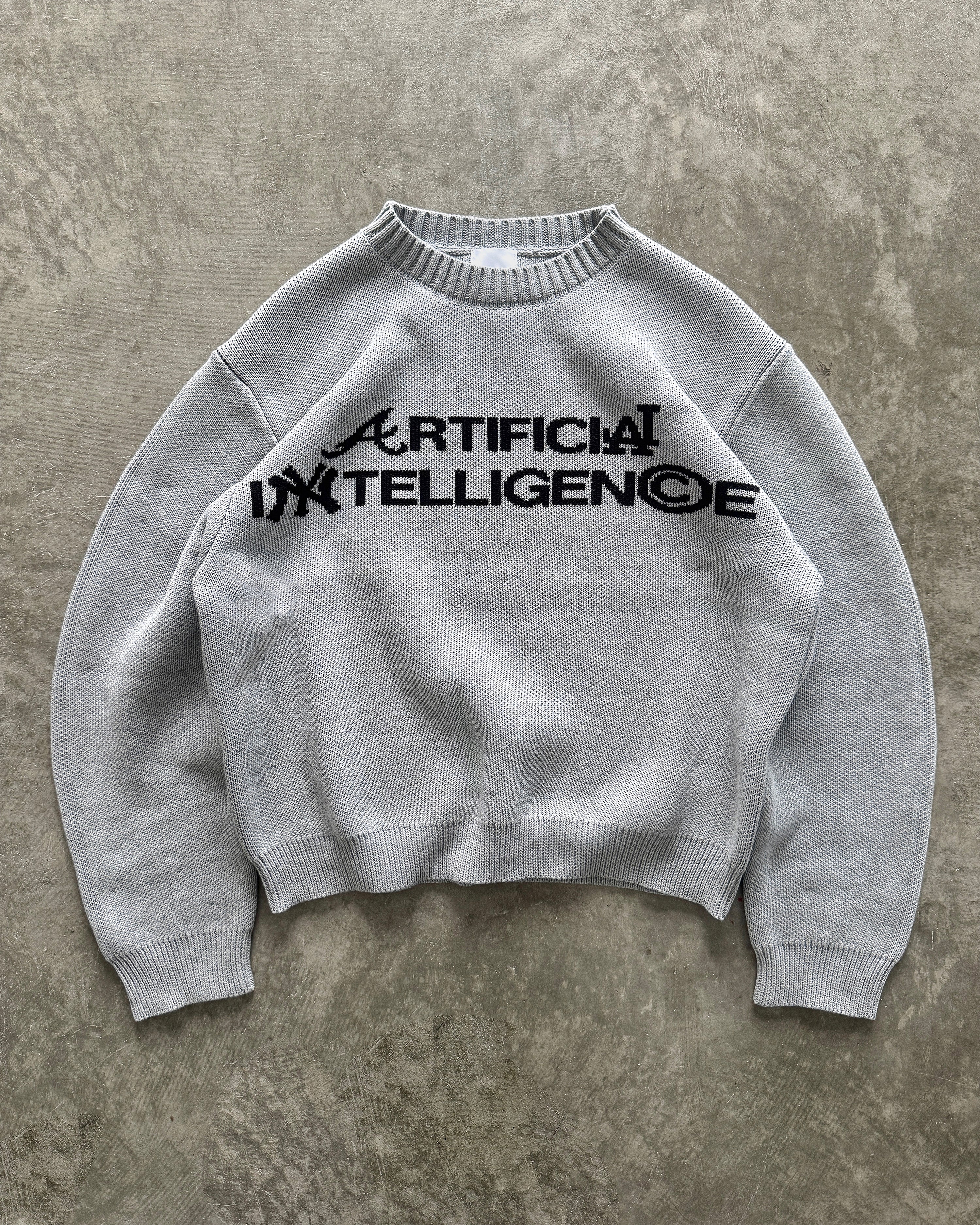 "ARTIFICIAL INTELLIGENCE" KNIT SWEATER
