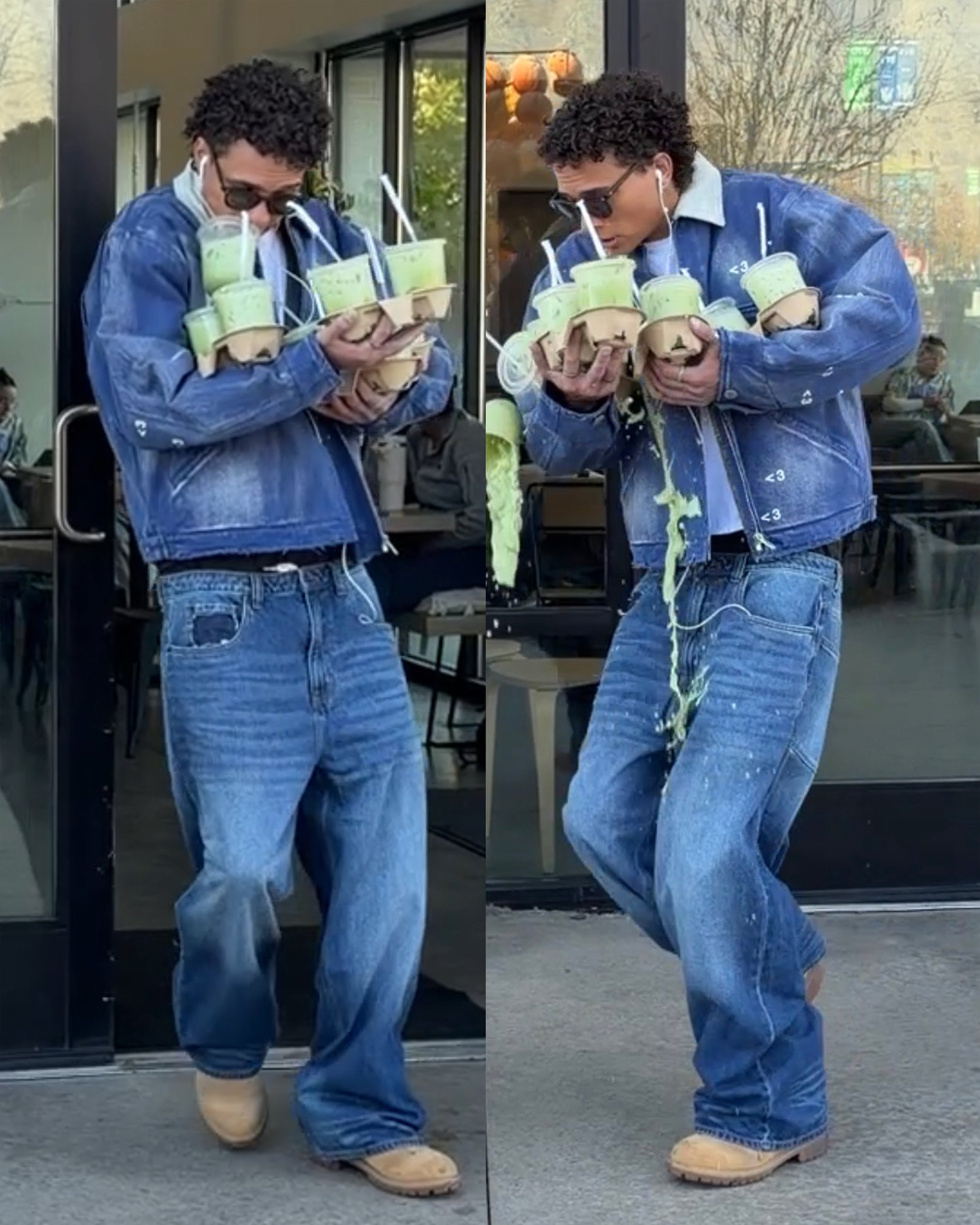 "NY" FADED NAVY WORK JACKET