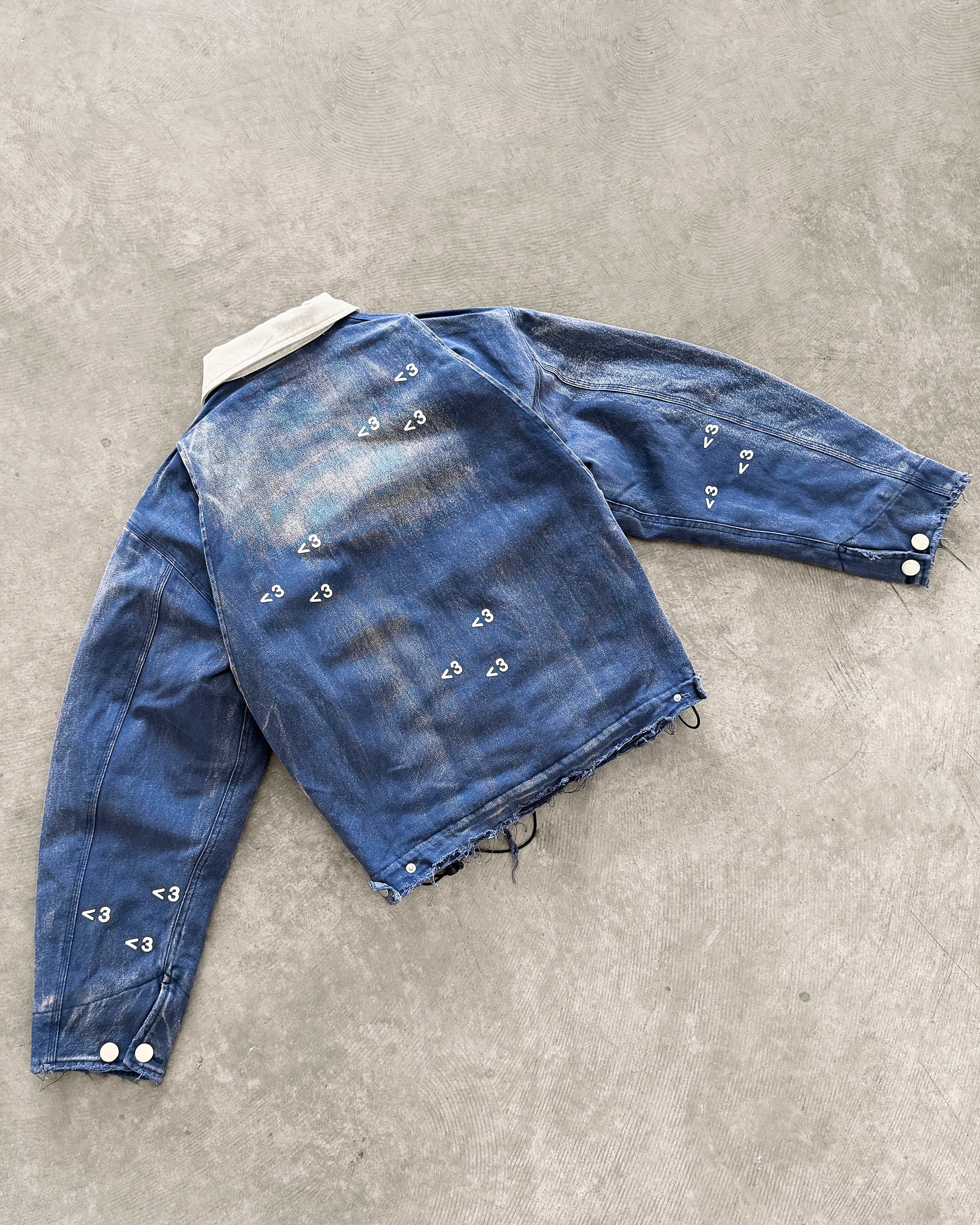 "NY" FADED NAVY WORK JACKET