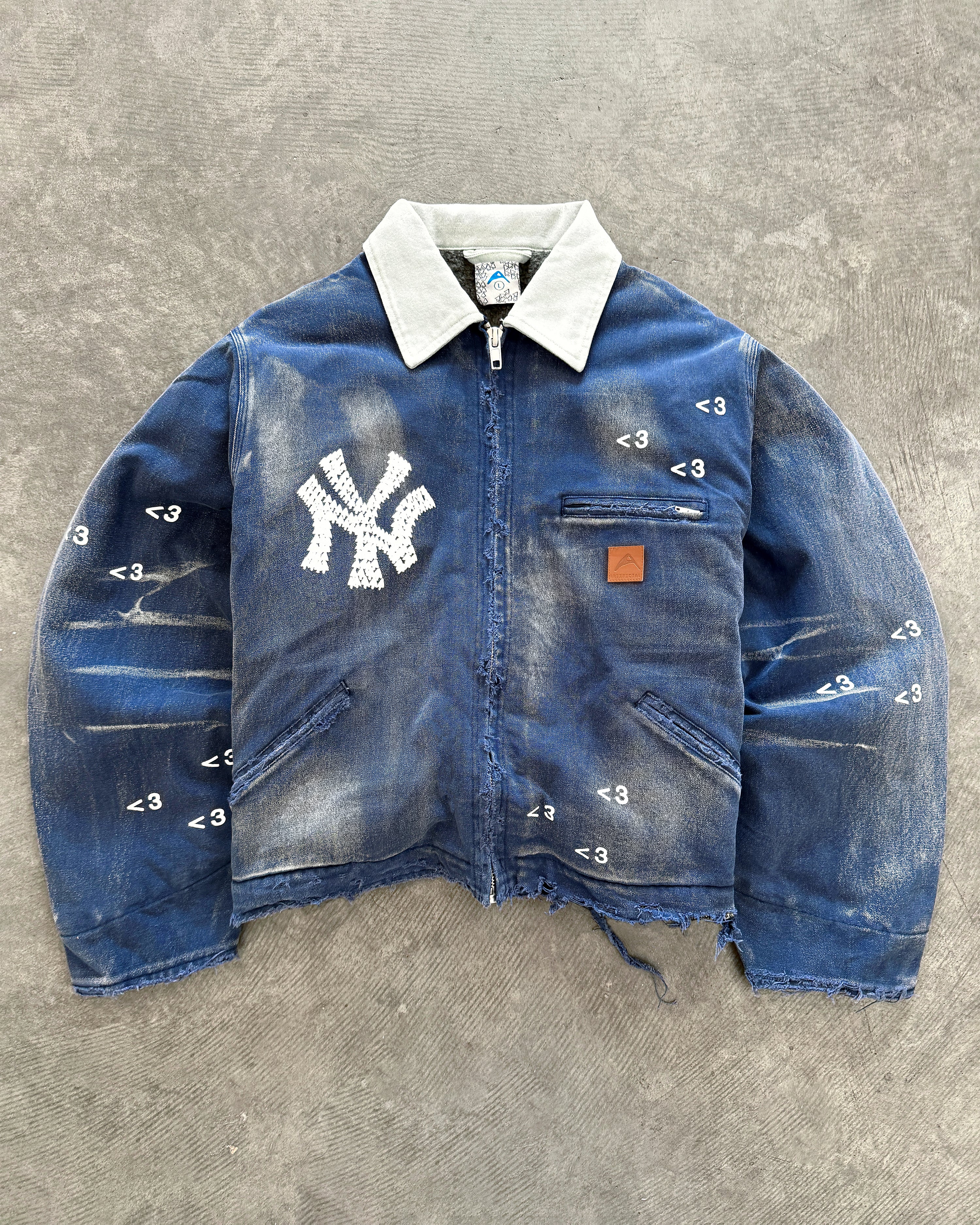 "NY" FADED NAVY WORK JACKET
