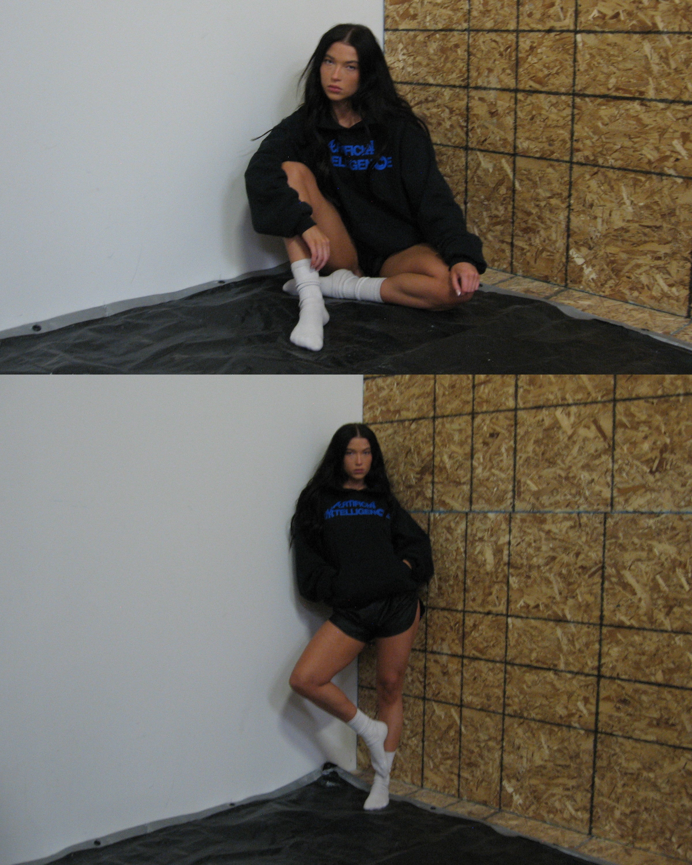 "ARTIFICIAL INTELLIGENCE" DOUBLE-LAYERED HOODIE