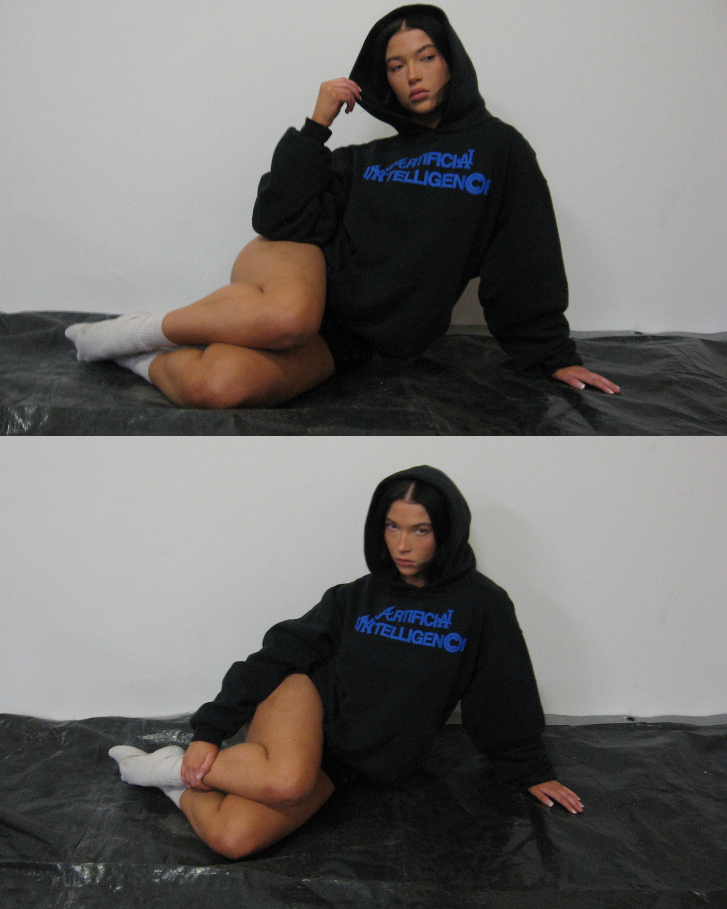 "ARTIFICIAL INTELLIGENCE" DOUBLE-LAYERED HOODIE