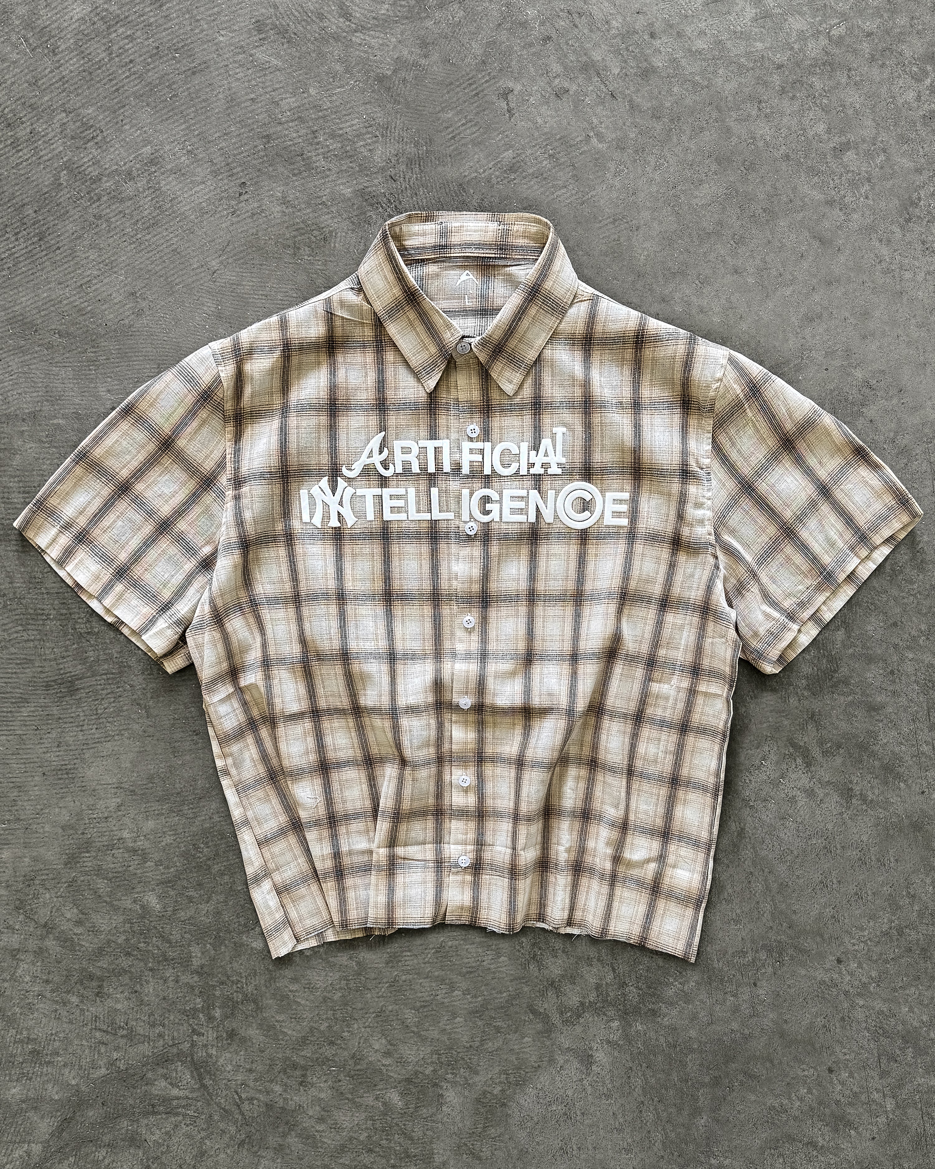 "ARTIFICIAL INTELLIGENCE" BUTTON-UP SHIRT