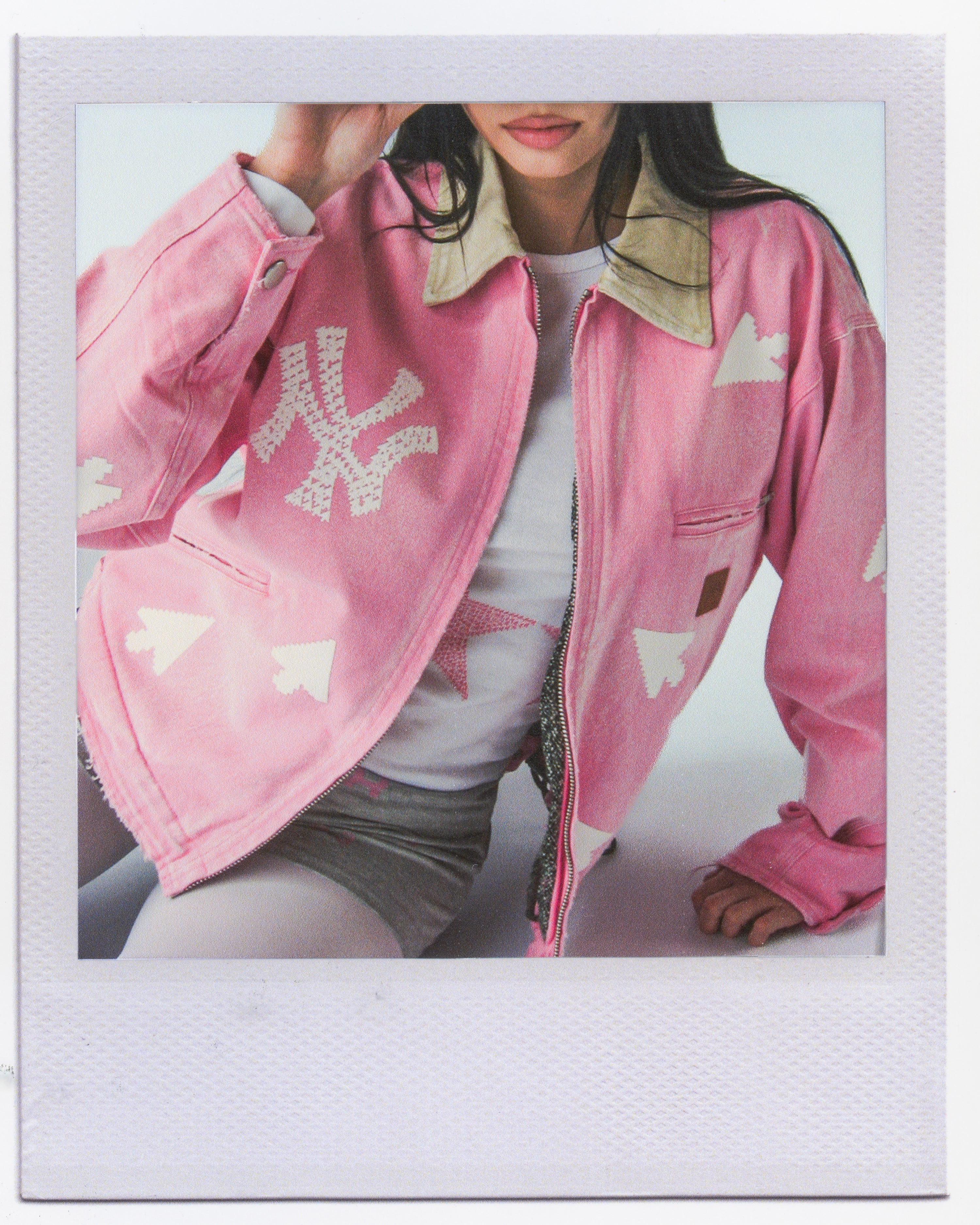 "NY" FADED PINK WORK JACKET