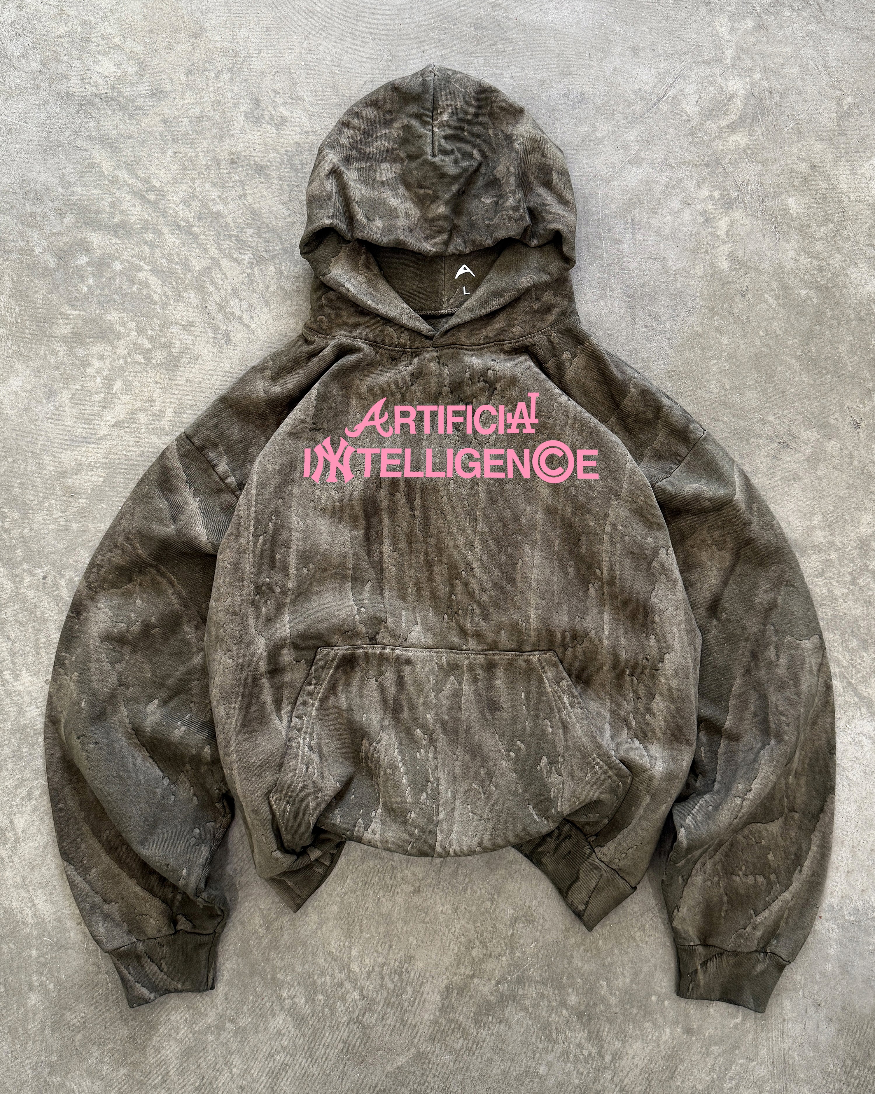 "ARTIFICIAL INTELLIGENCE" HOODIE (PINK VARIANTS)