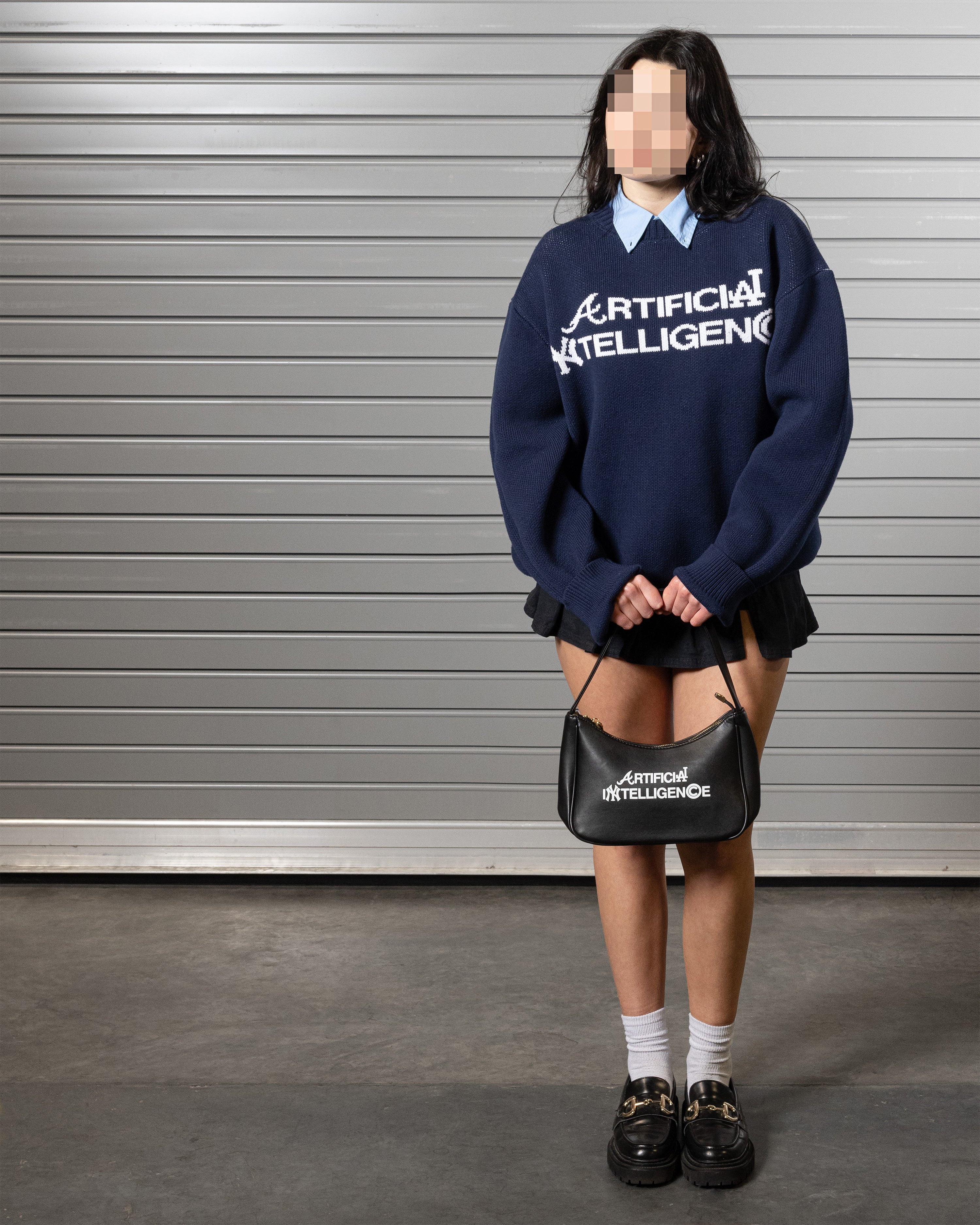 "ARTIFICIAL INTELLIGENCE" KNIT SWEATER