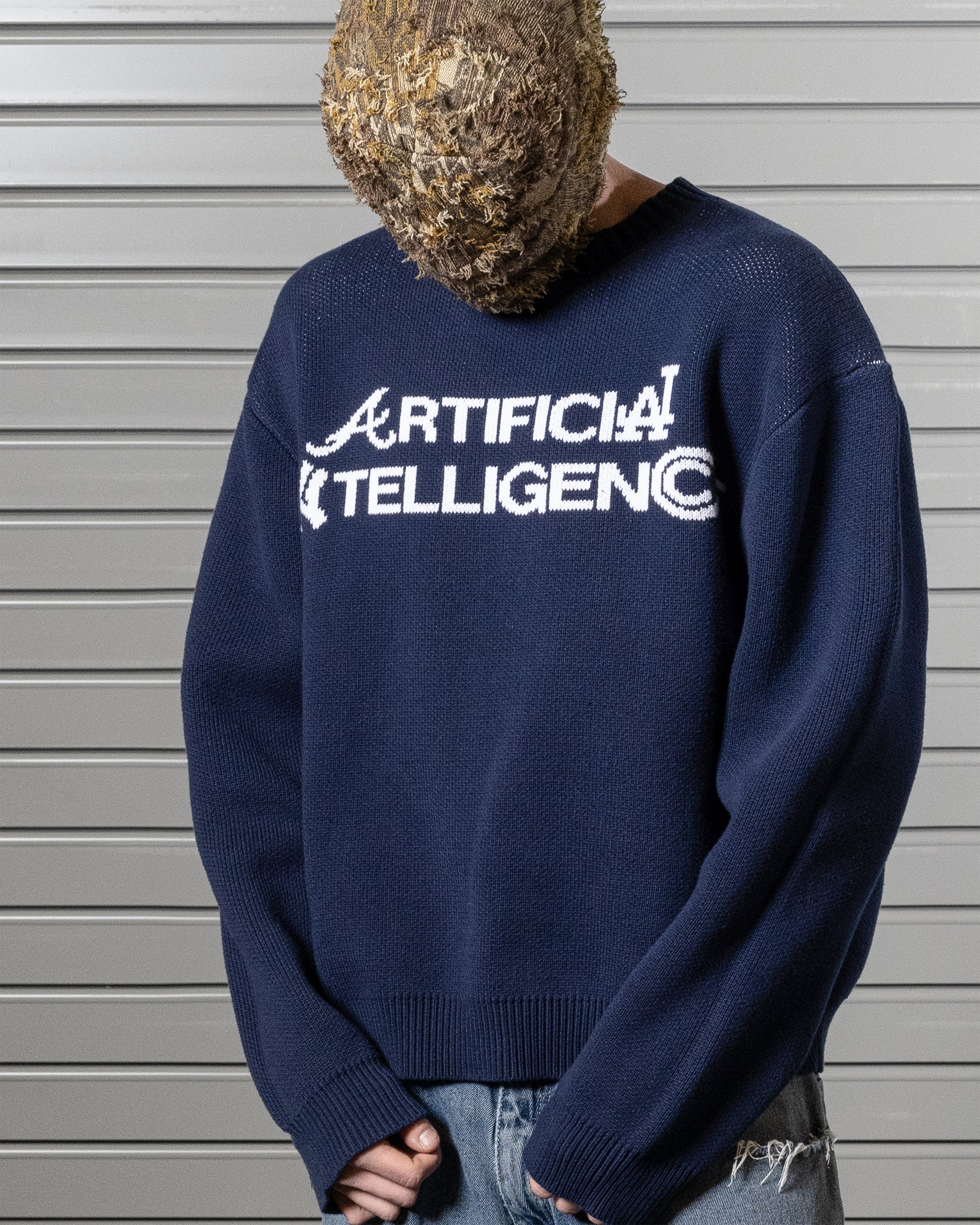 "ARTIFICIAL INTELLIGENCE" KNIT SWEATER