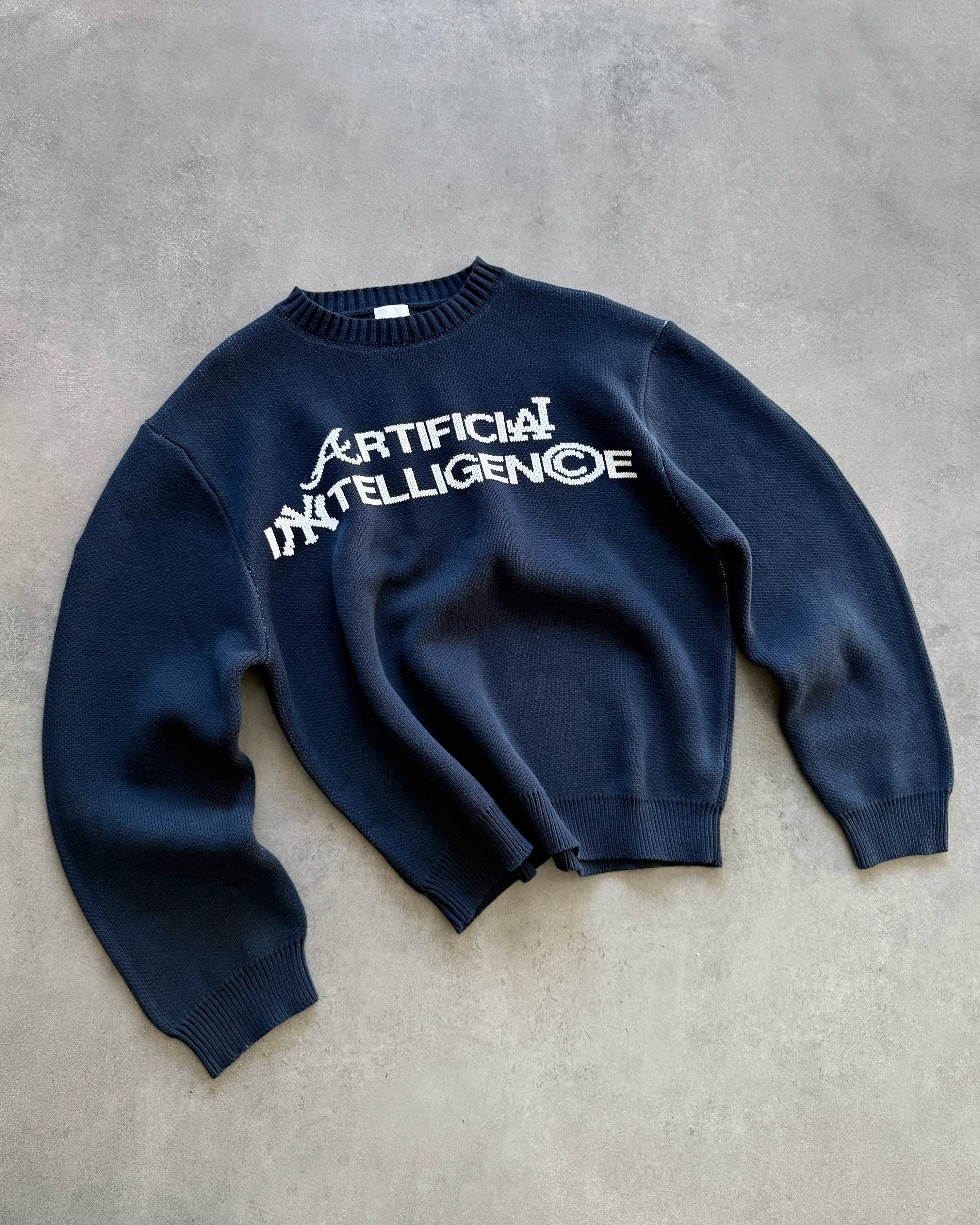 "ARTIFICIAL INTELLIGENCE" KNIT SWEATER