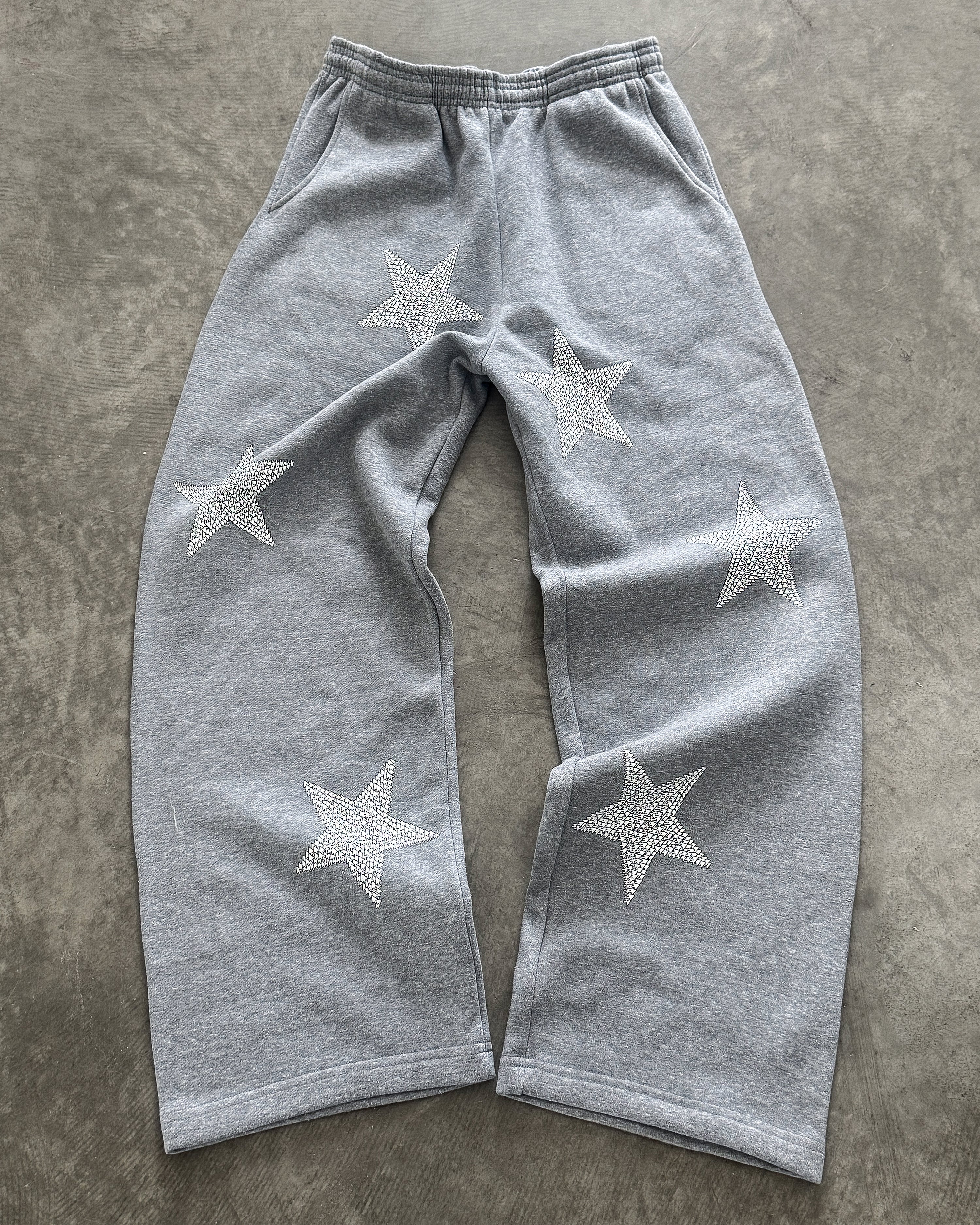 "STAR" WIDE-LEG SWEATPANTS