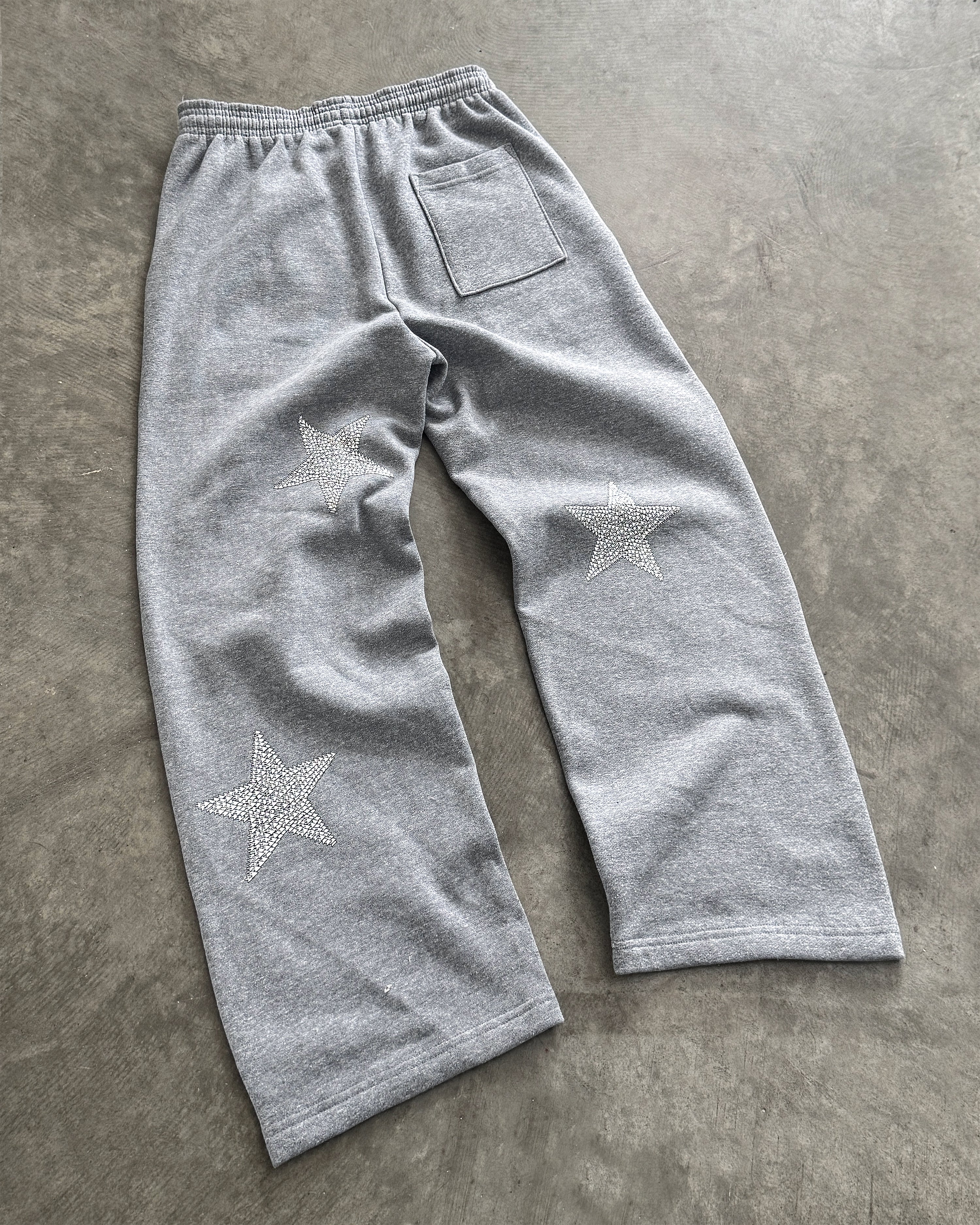 "STAR" WIDE-LEG SWEATPANTS