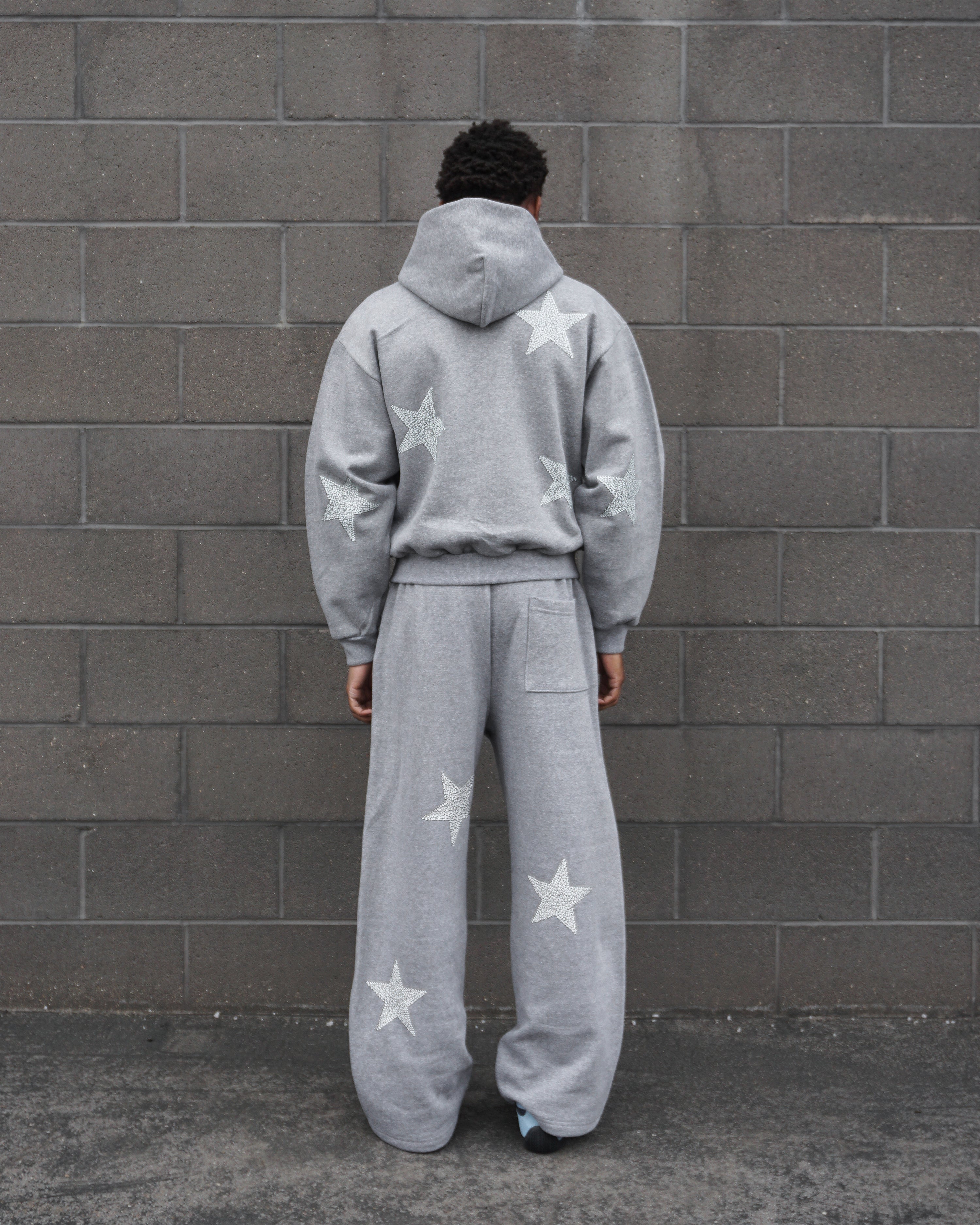 "STAR" WIDE-LEG SWEATPANTS