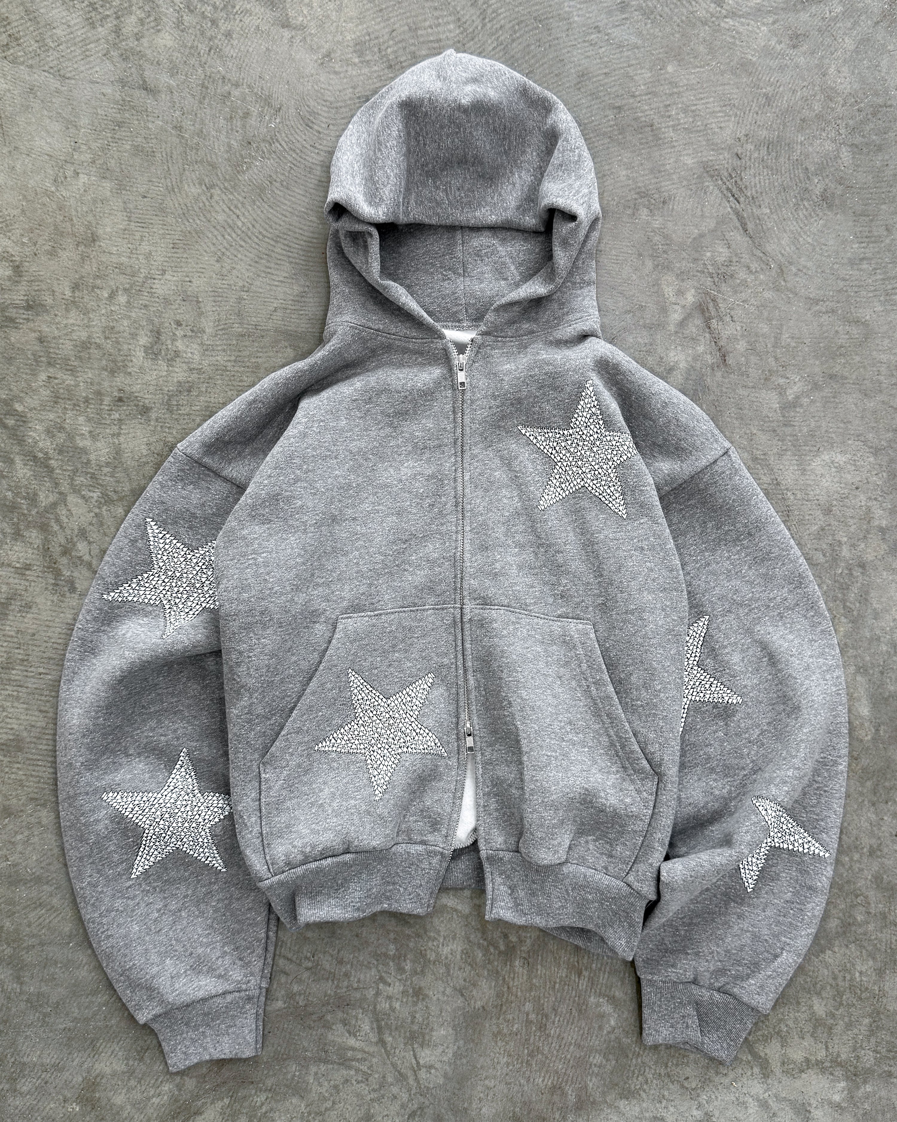 "STAR" DOUBLE ZIP HOODIE