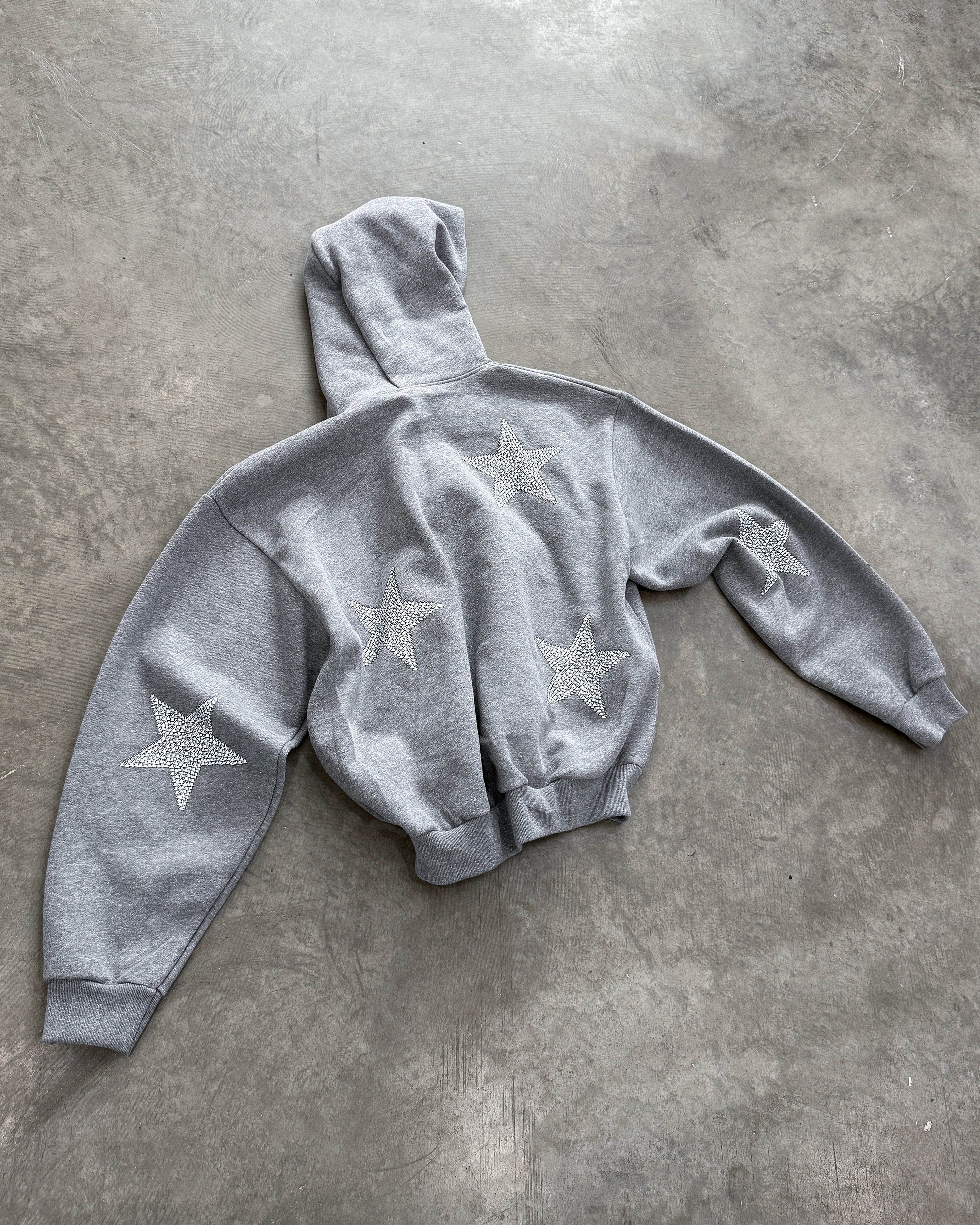 "STAR" DOUBLE ZIP HOODIE