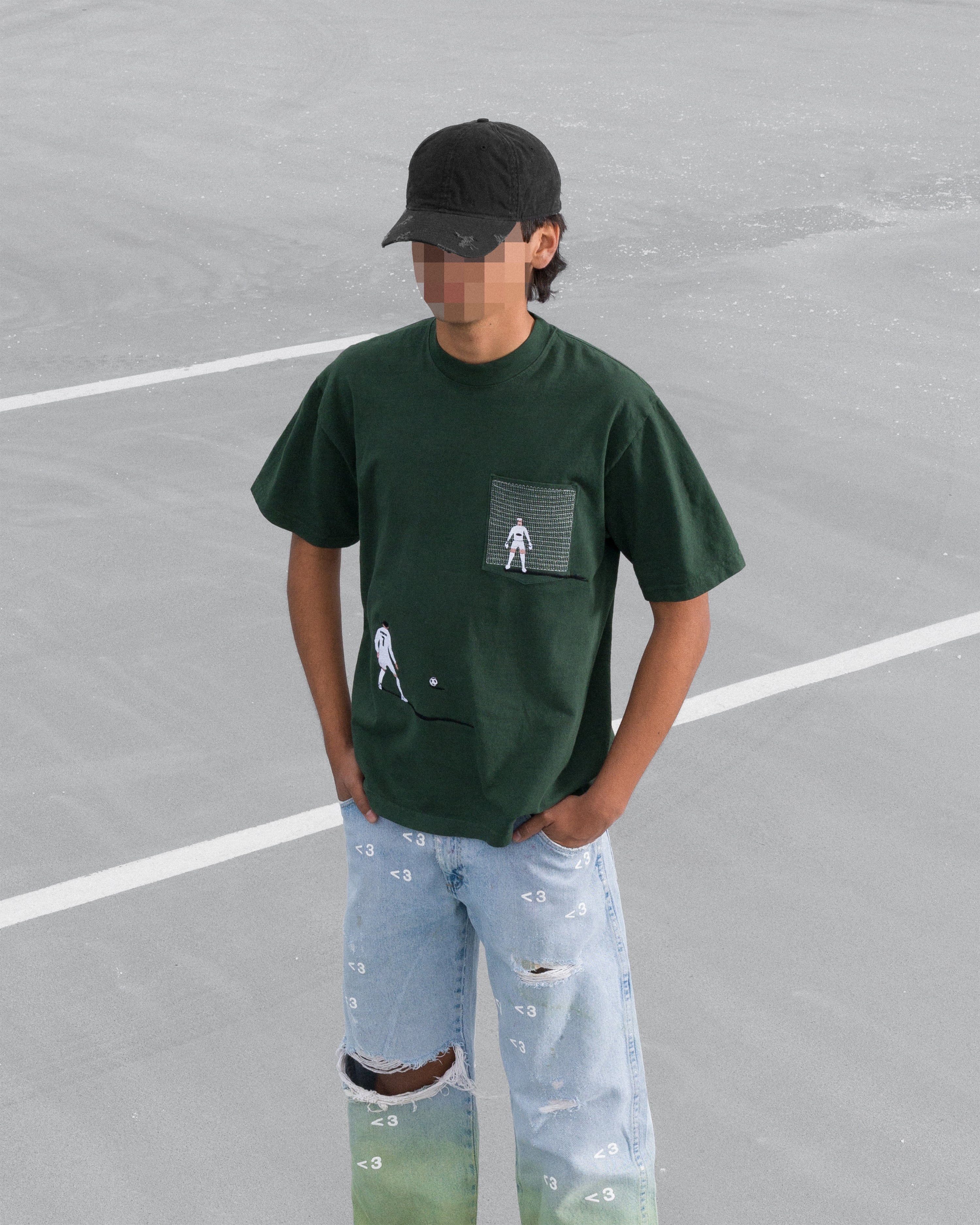 "FREE KICK" POCKET T-SHIRT