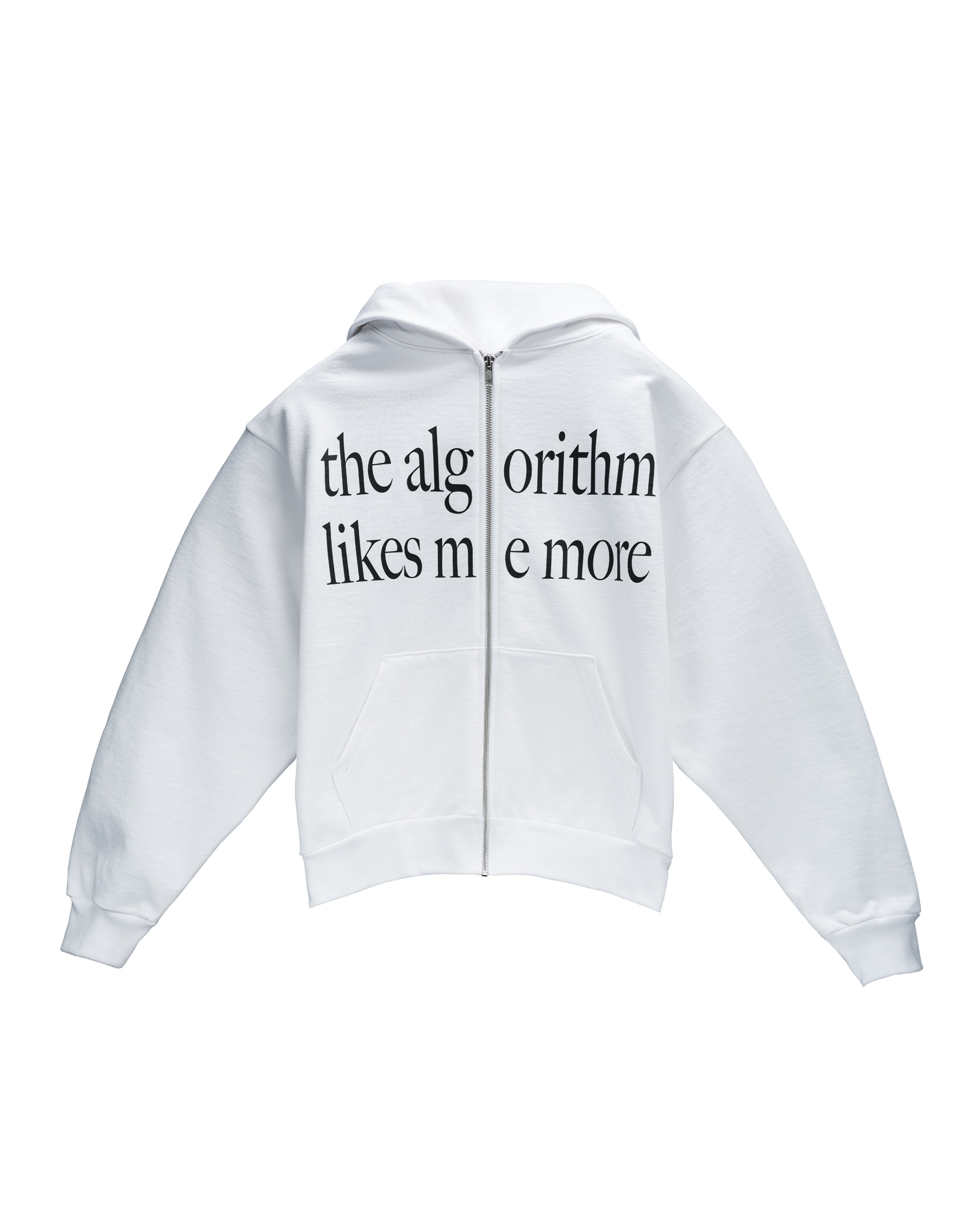 "ALGORITHM" ZIP UP HOODIE