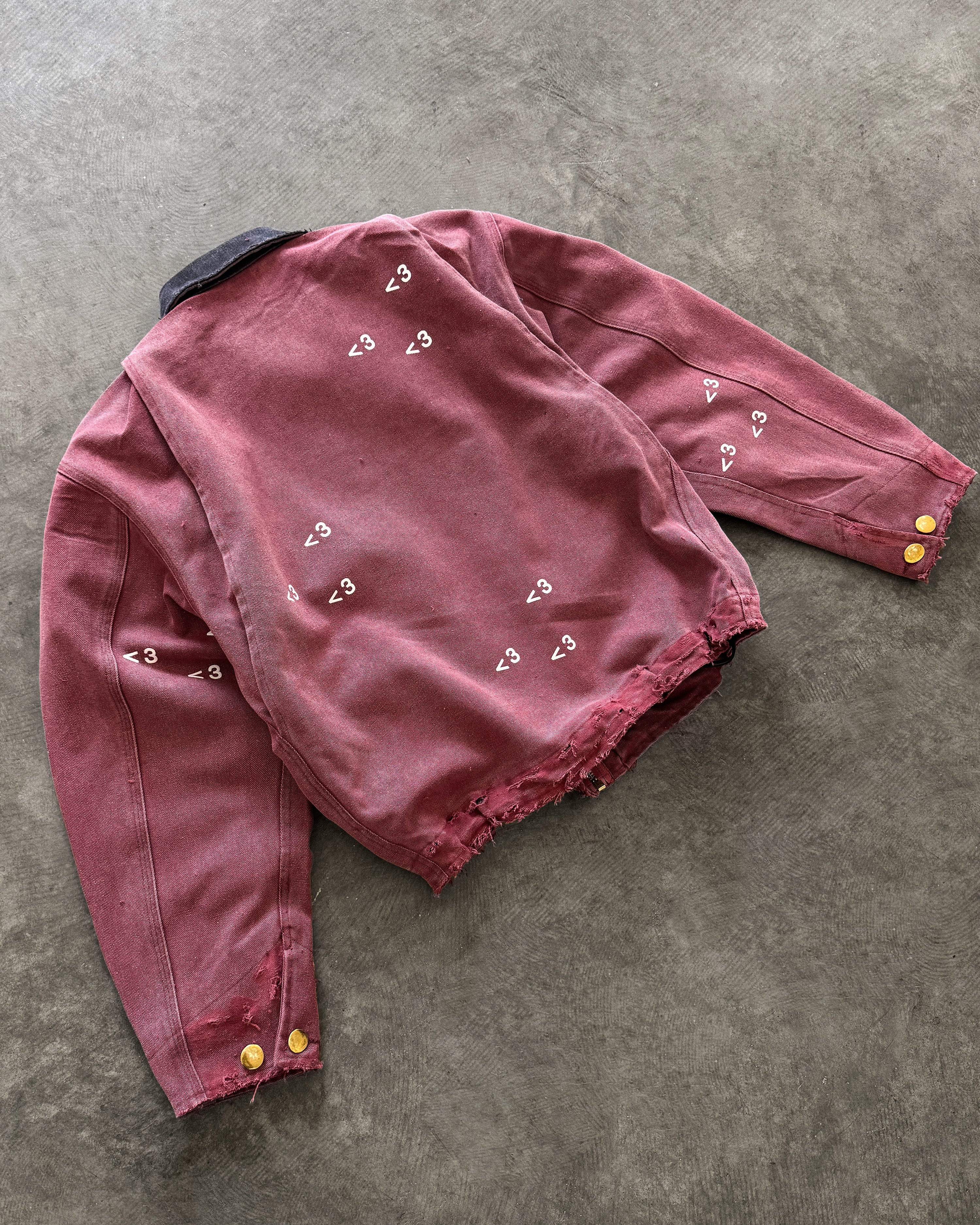 "NY" FADED CRIMSON WORK JACKET