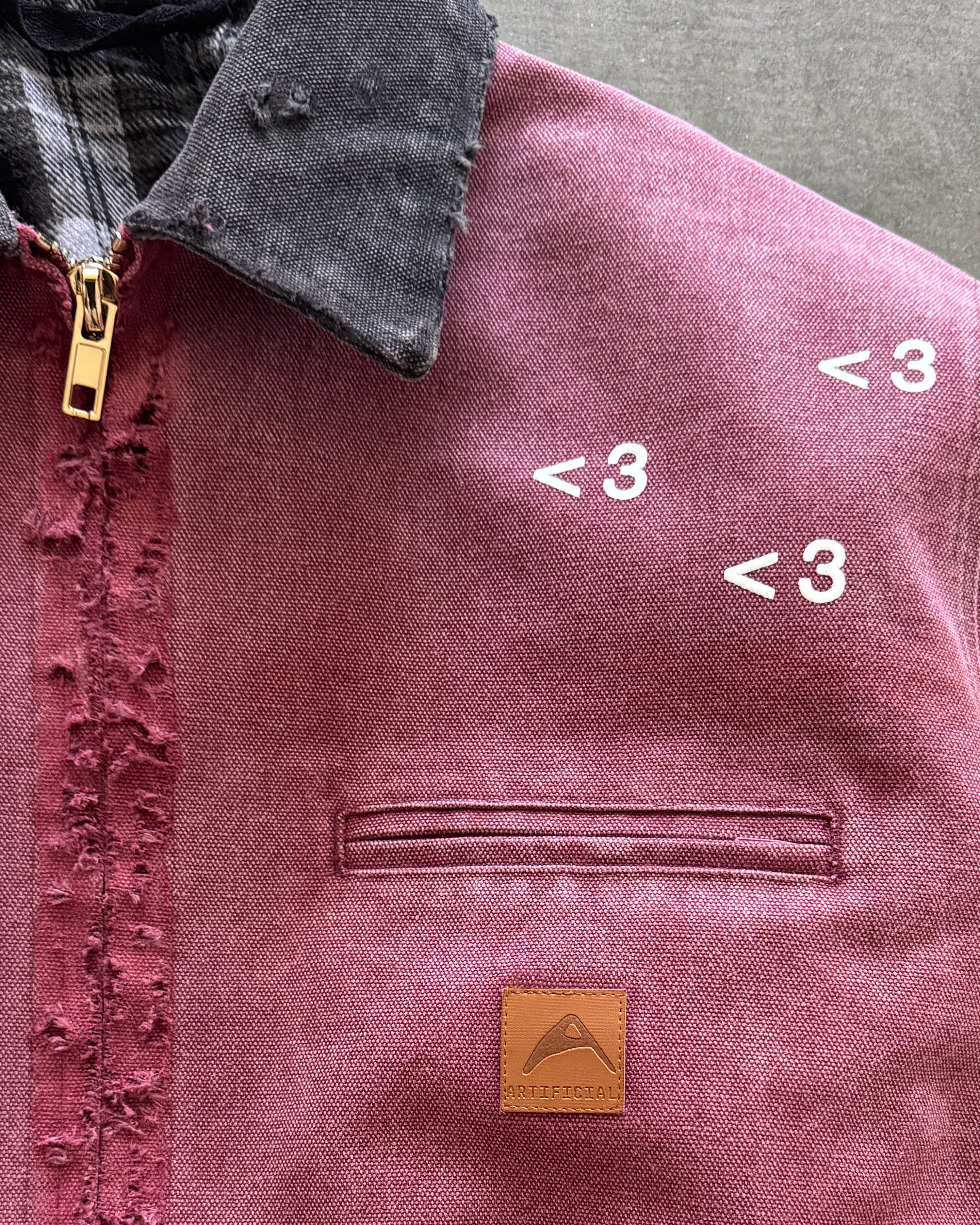 "NY" FADED CRIMSON WORK JACKET