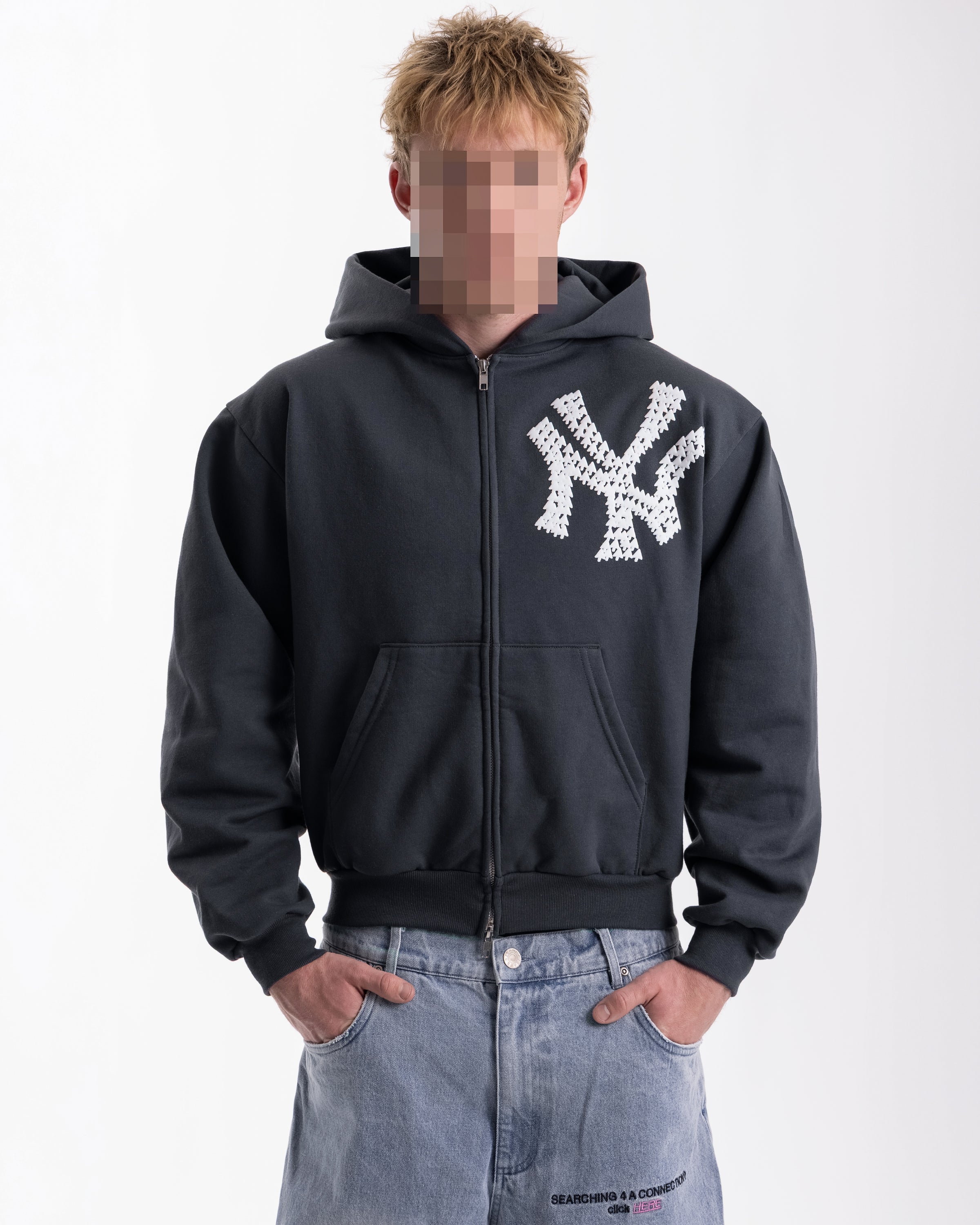 "NY" ZIP-UP HOODIE