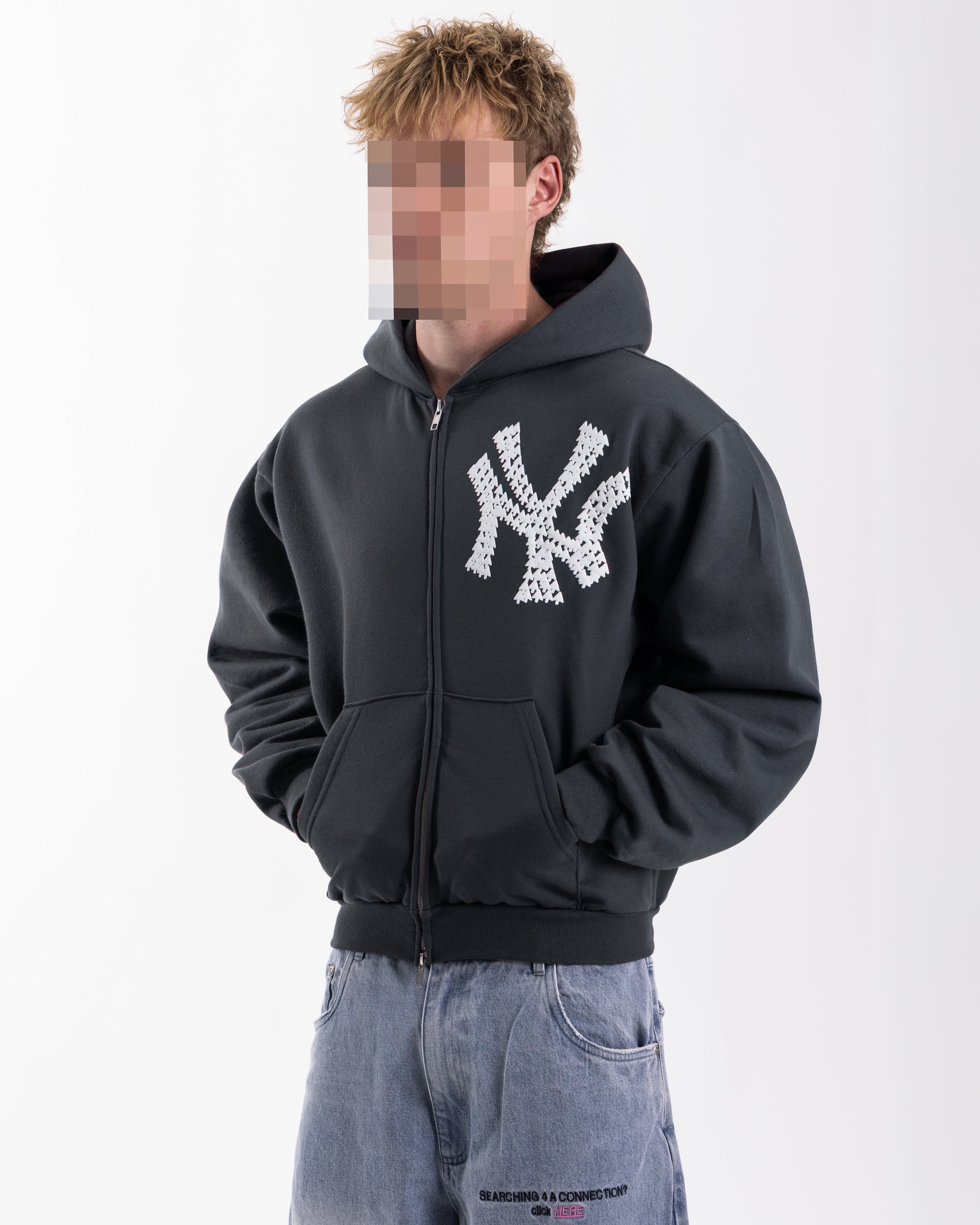 "NY" ZIP-UP HOODIE