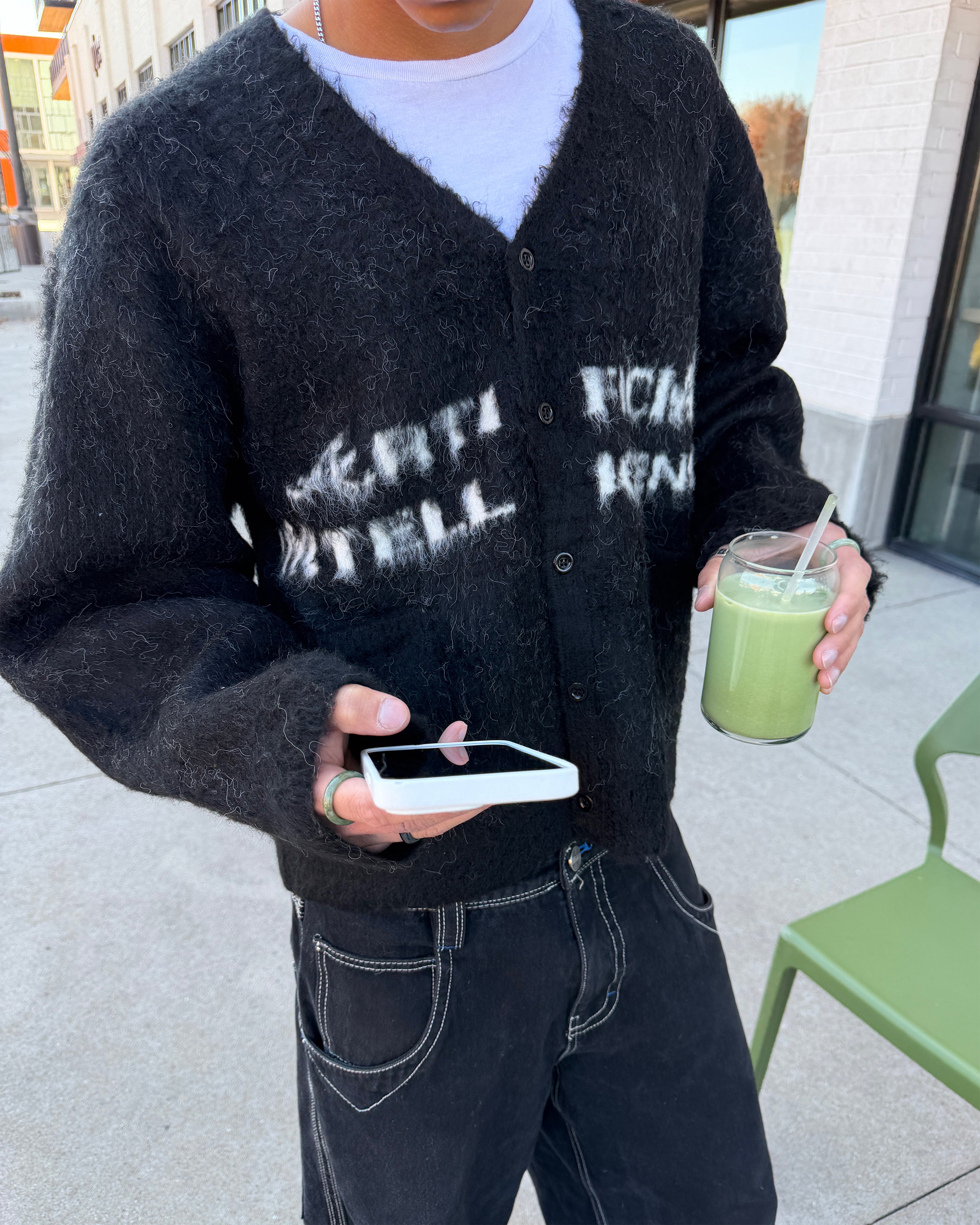 "ARTIFICIAL INTELLIGENCE" CARDIGAN