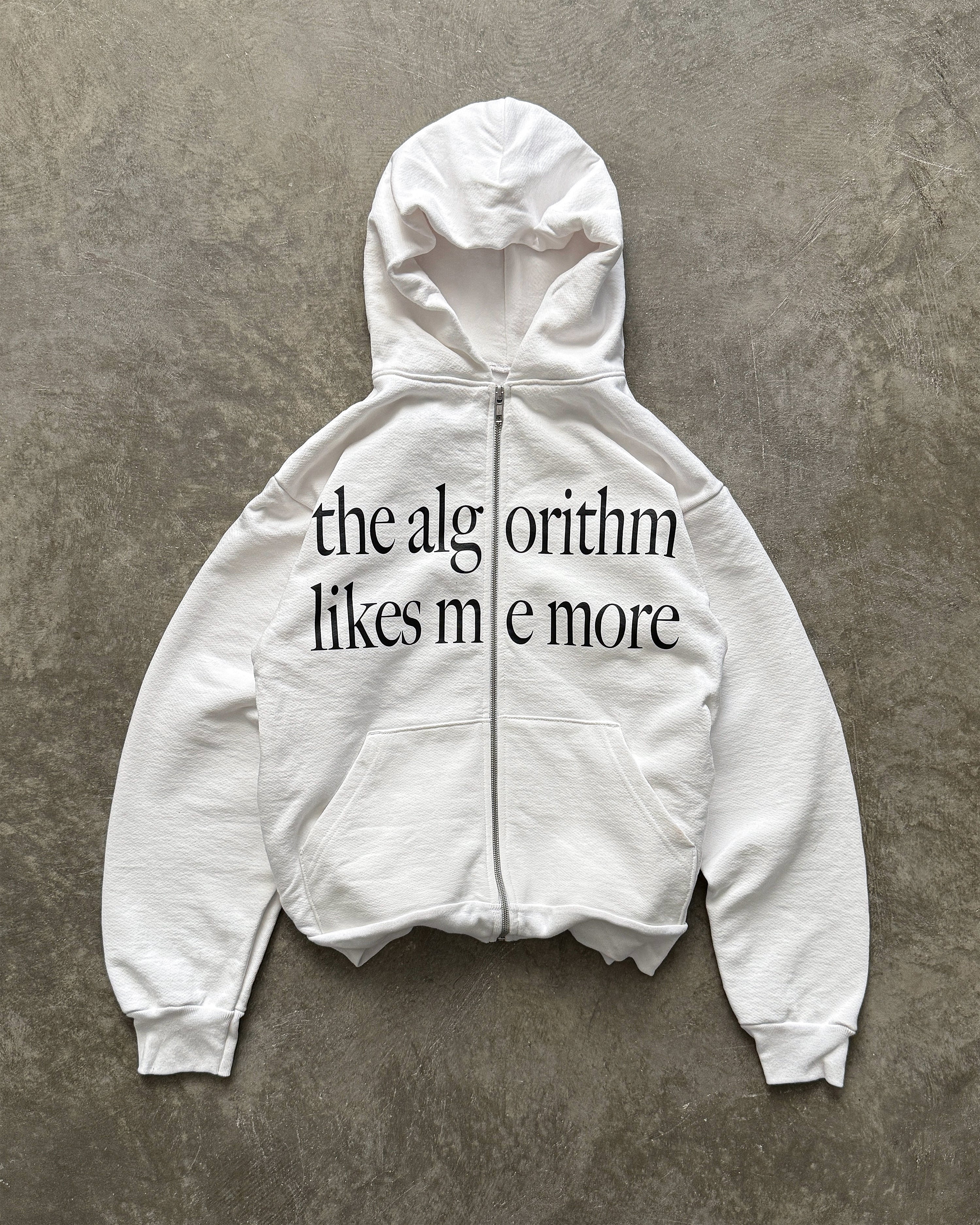 "ALGORITHM" ZIP UP HOODIE