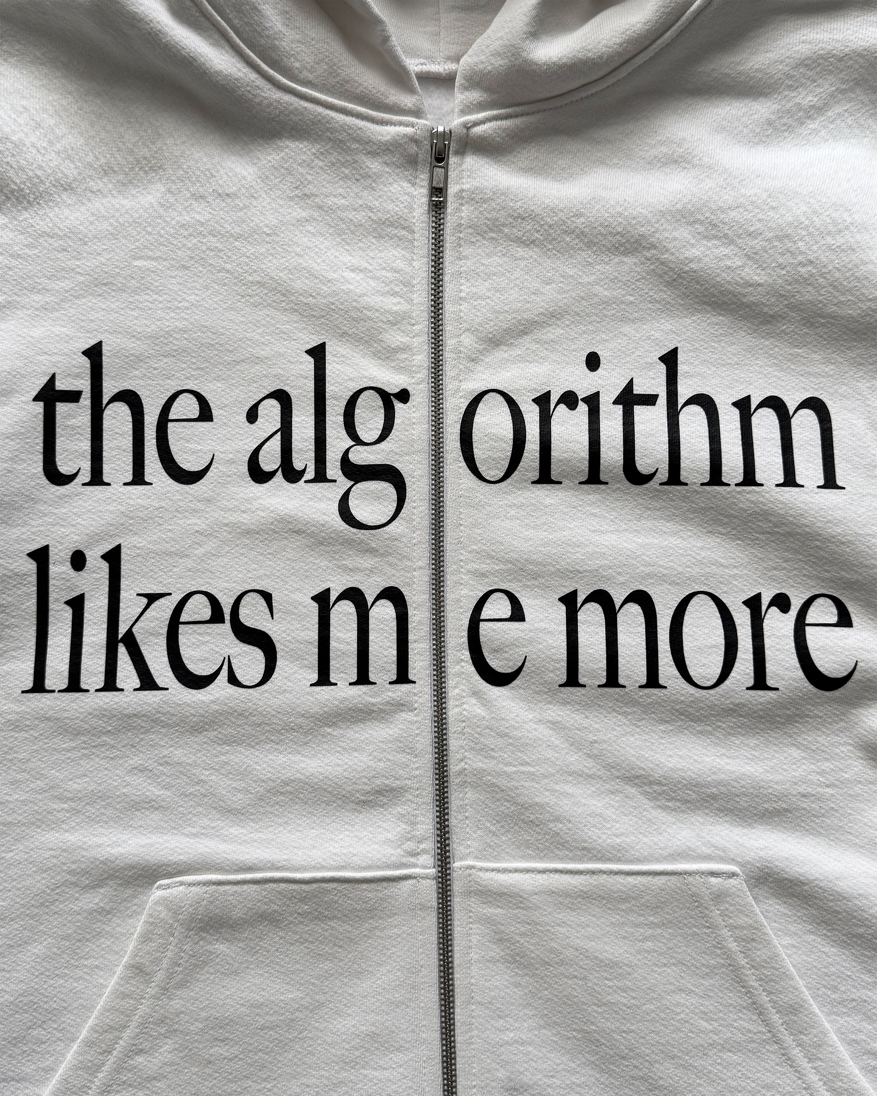 "ALGORITHM" ZIP UP HOODIE