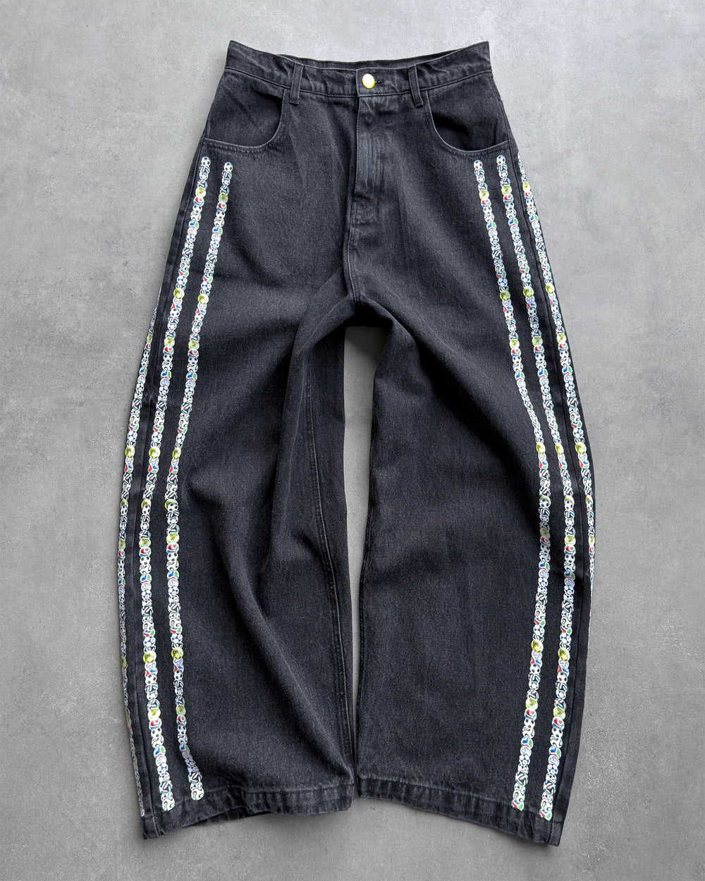 WORLD CUP “STRIPES” BLACK DENIM