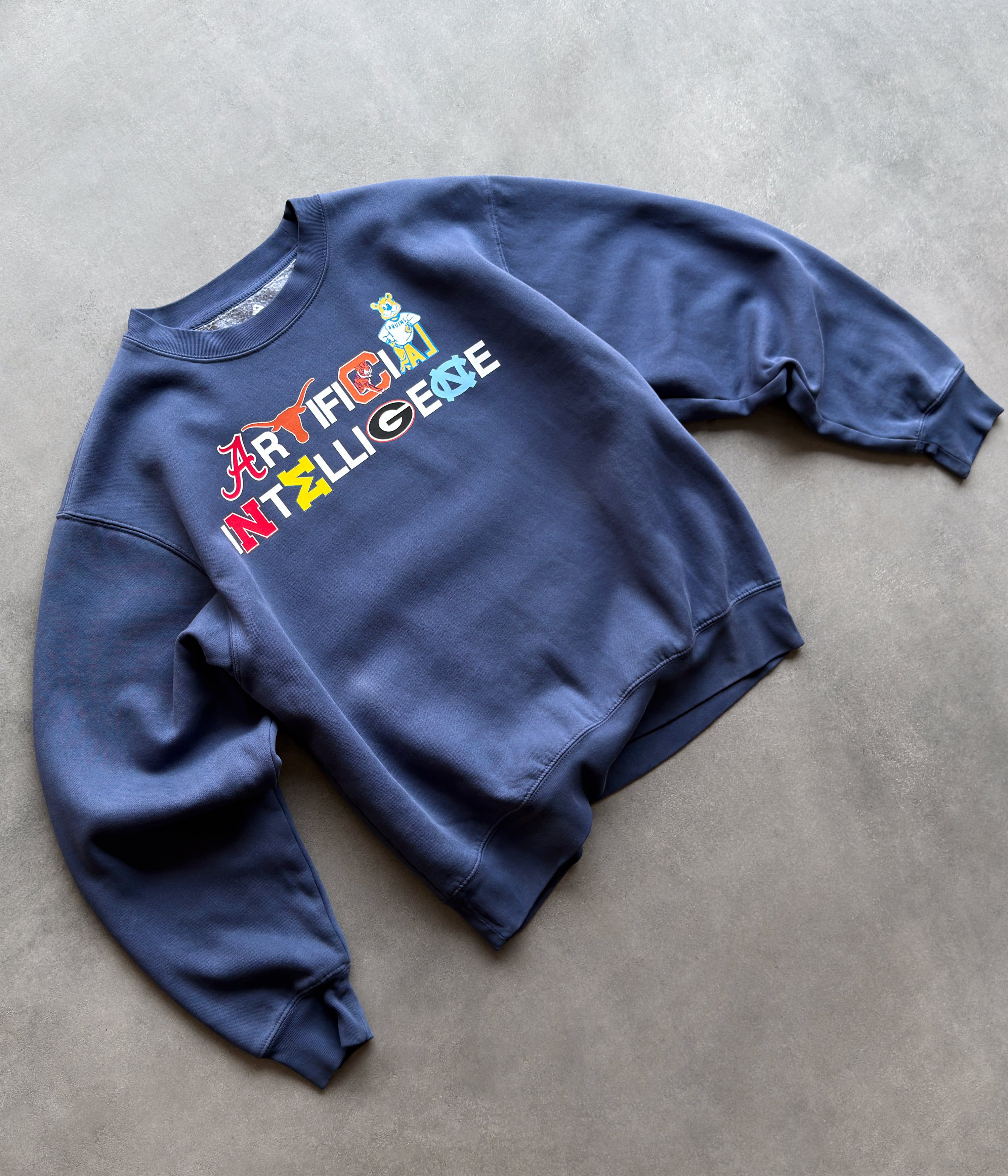 "ARTIFICIAL INTELLIGENCE" COLLEGE CREWNECK SWEATSHIRT