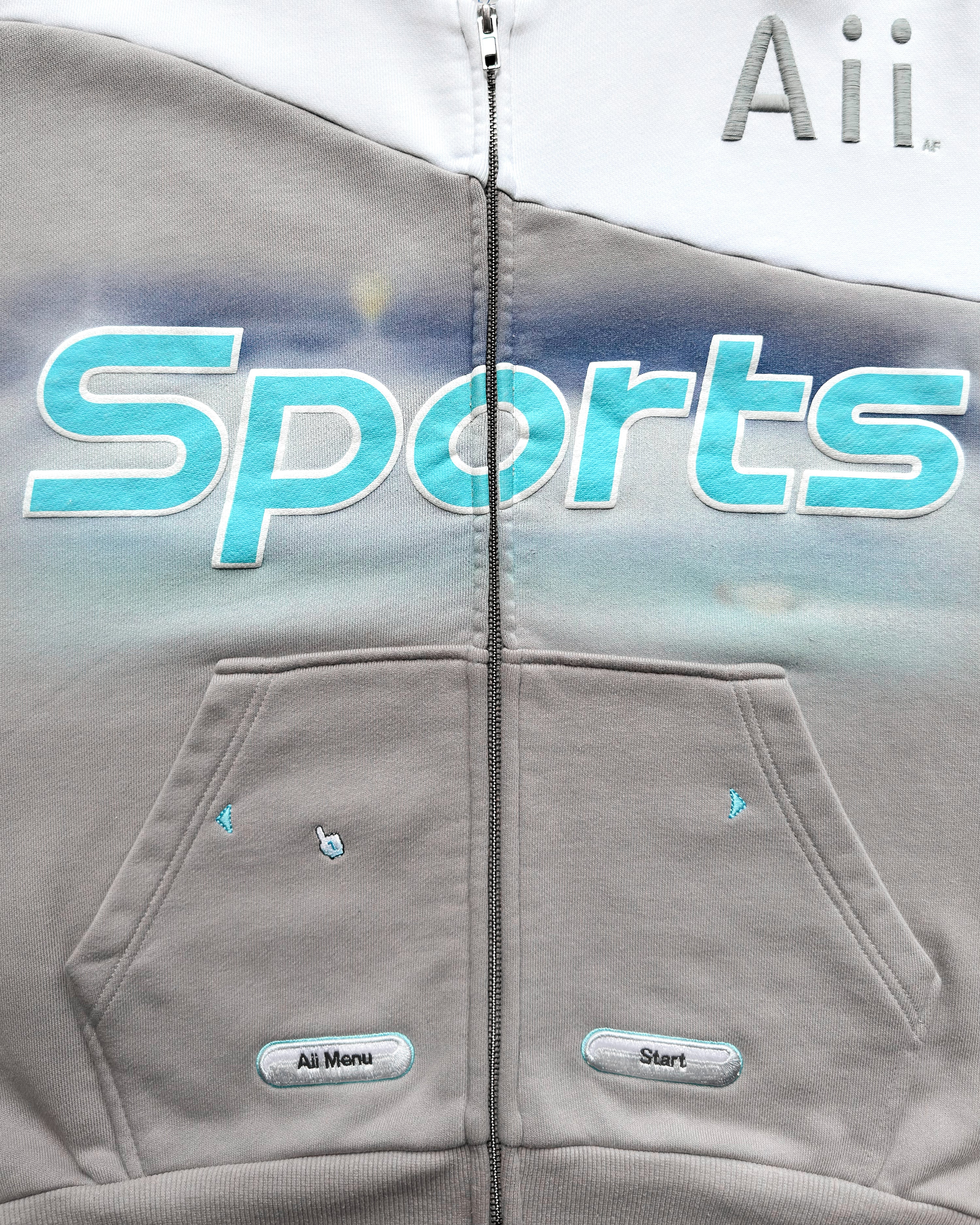 "SPORTS" ZIP-UP HOODIE