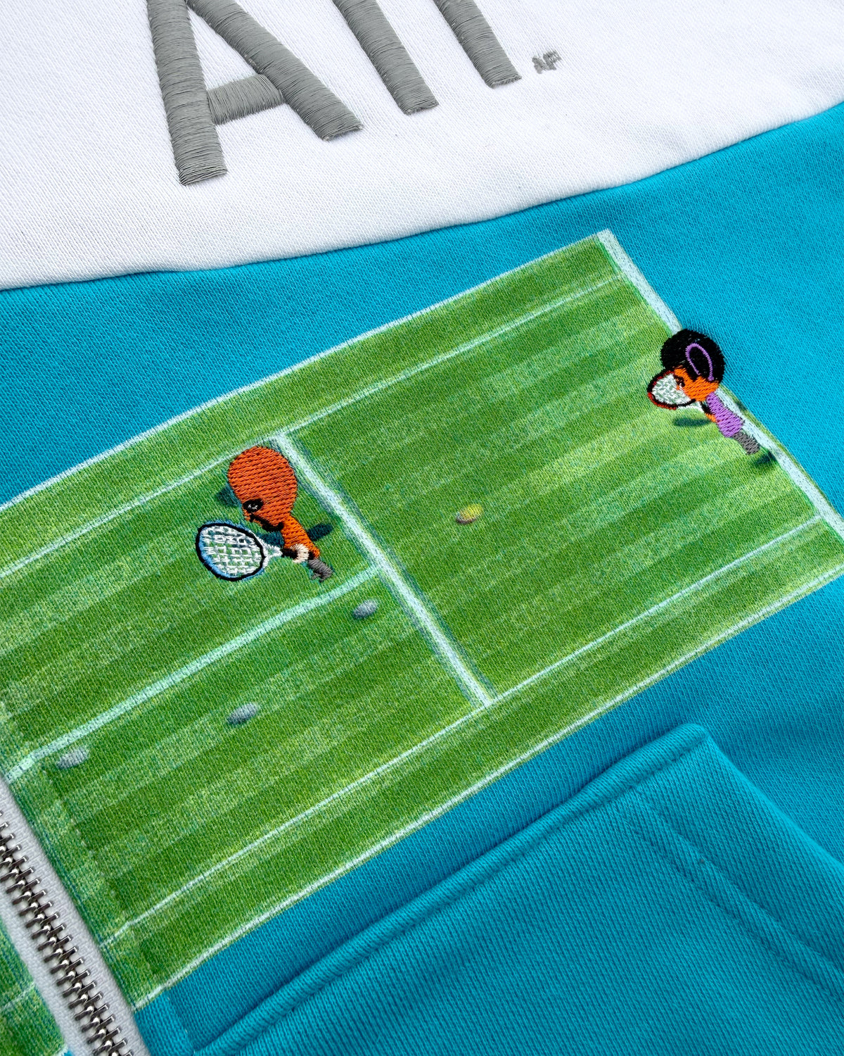"TENNIS" ZIP-UP HOODIE