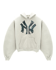 DOVE “NY” TECH CAMO ZIP-UP HOODIE