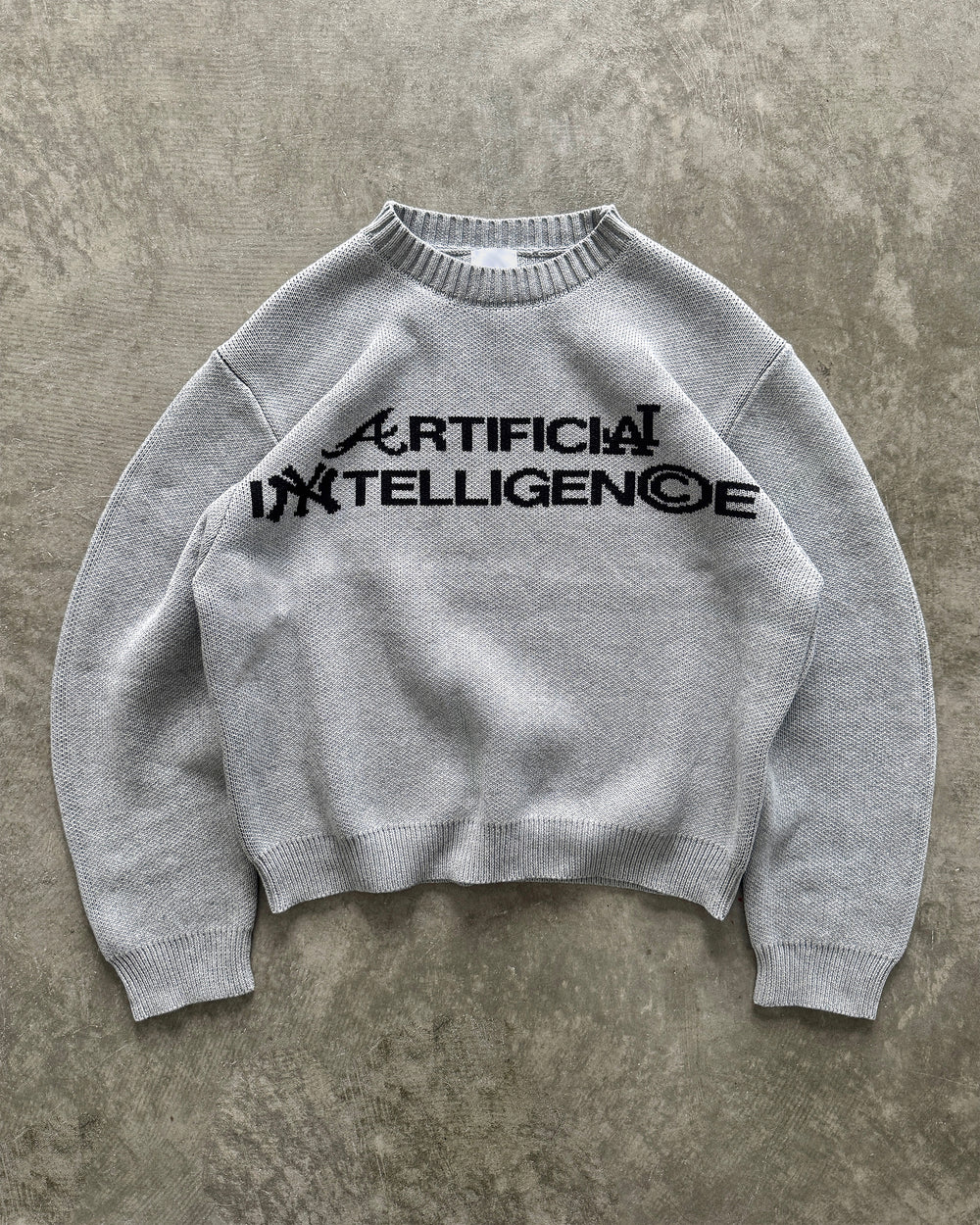 "ARTIFICIAL INTELLIGENCE" KNIT SWEATER