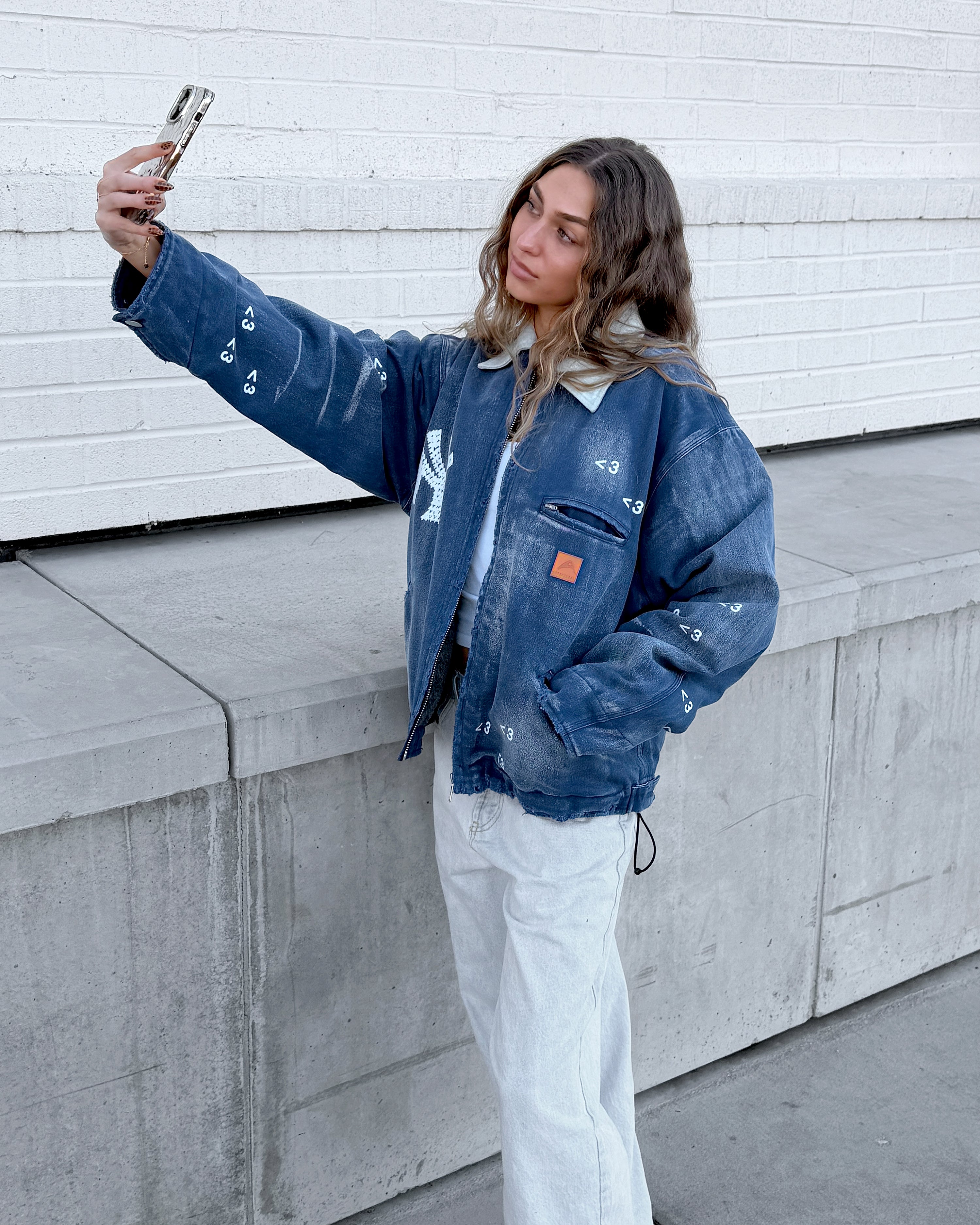 "NY" FADED NAVY WORK JACKET