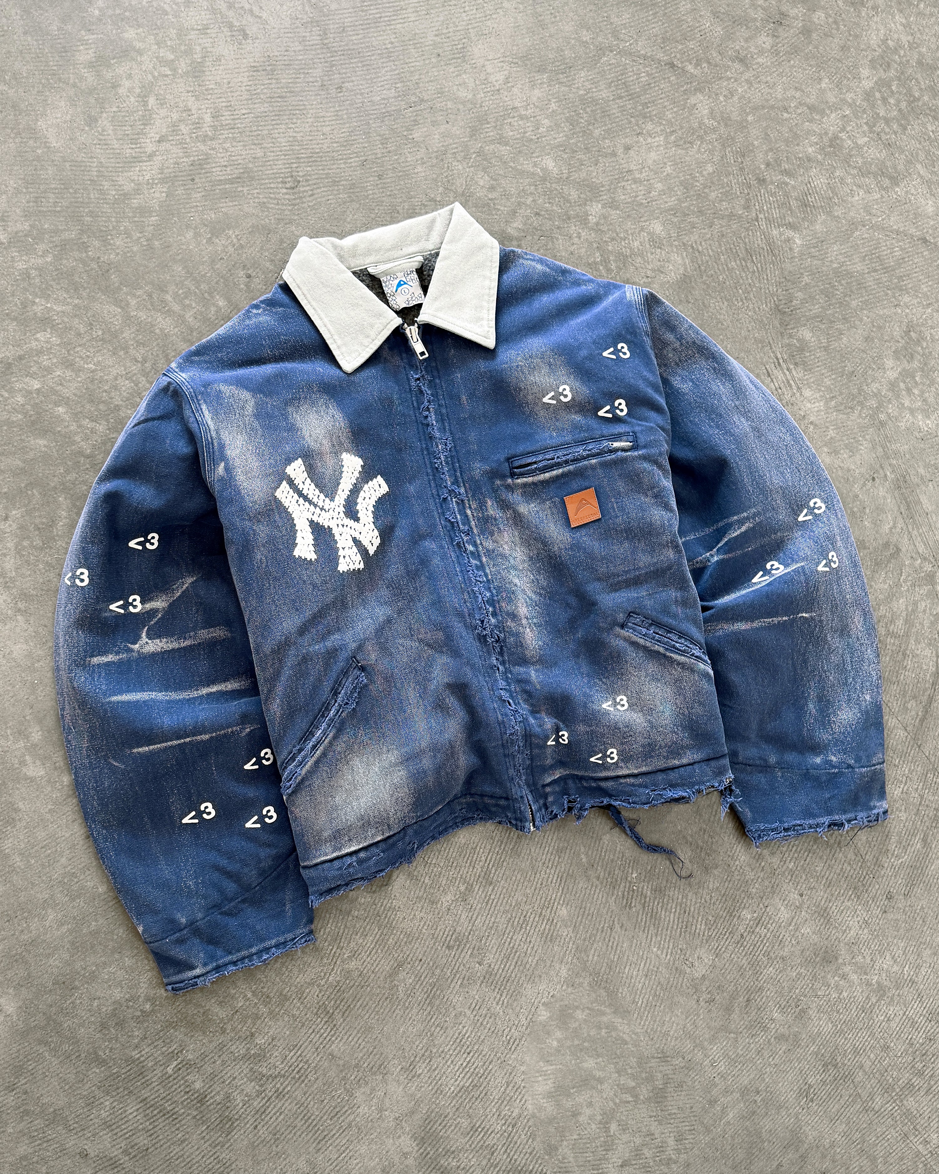 "NY" FADED NAVY WORK JACKET