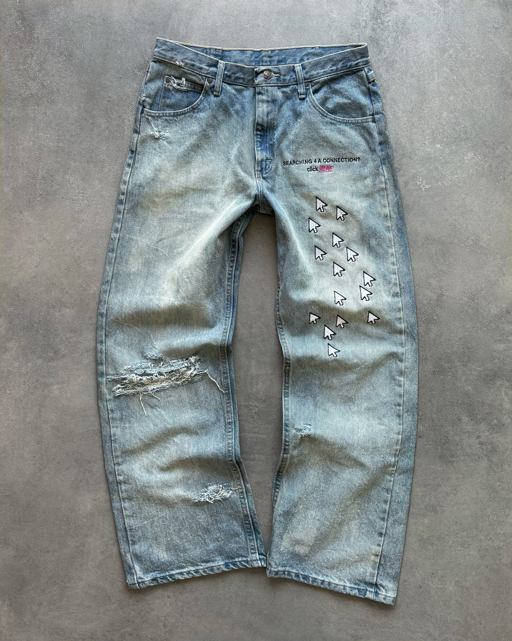 "CLICK HERE" JEANS