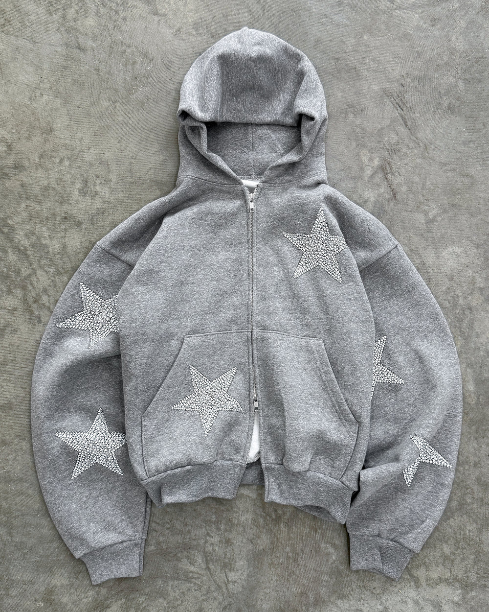 "STAR" DOUBLE ZIP HOODIE