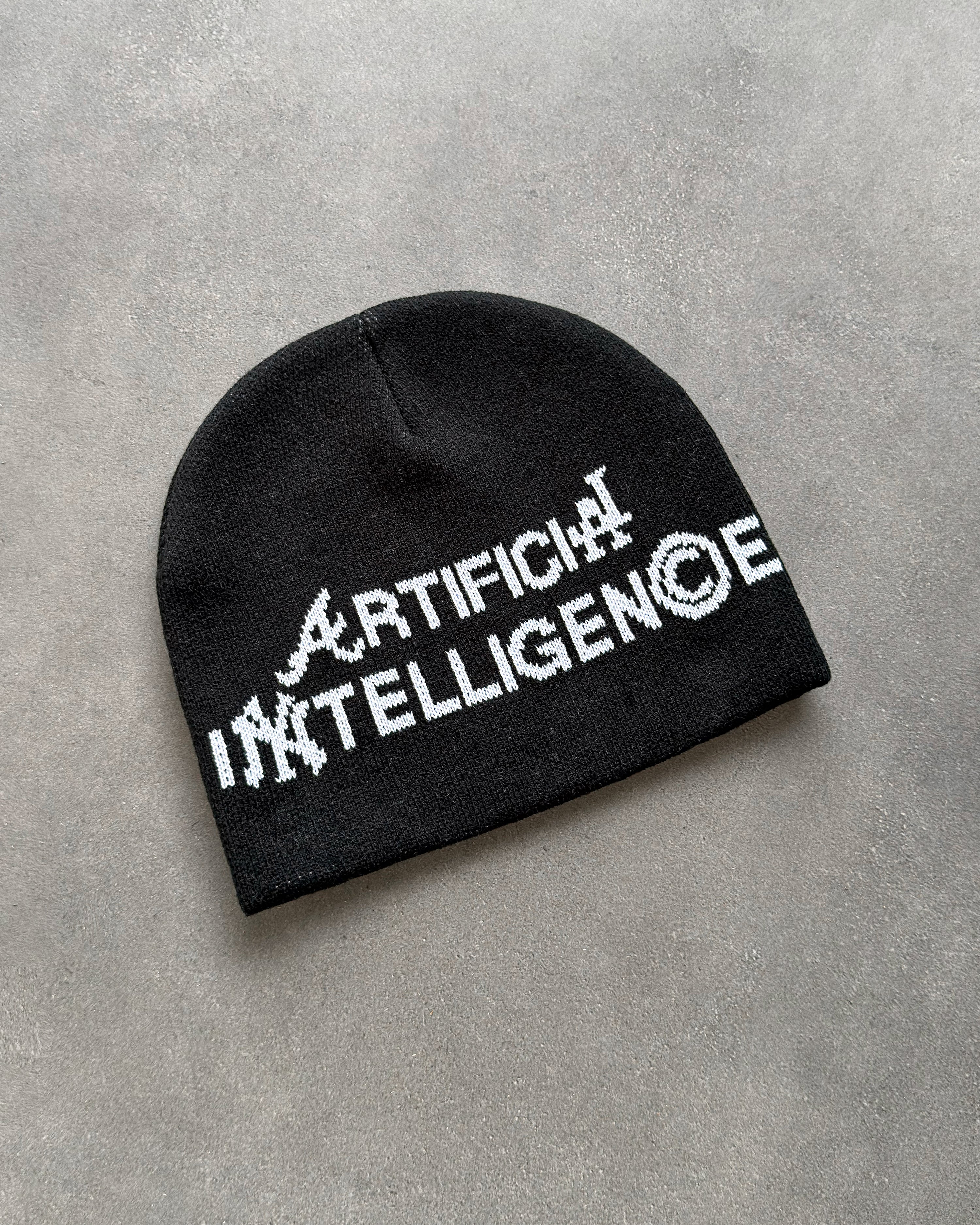"ARTIFICIAL INTELLIGENCE" KNITTED BEANIE