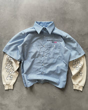 Load image into Gallery viewer, &quot;CLICK HERE&quot; BLUE WORK SHIRT
