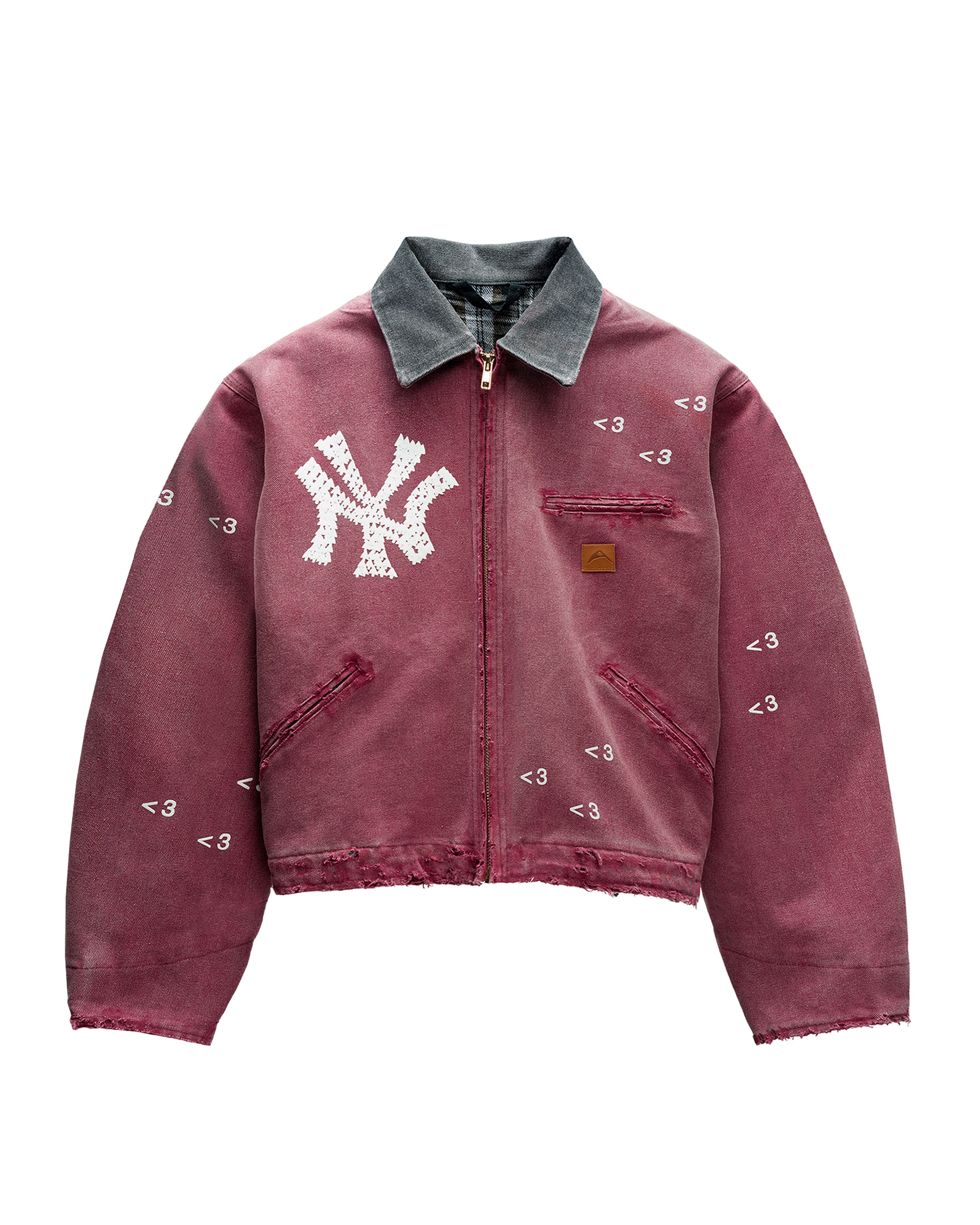 "NY" FADED CRIMSON WORK JACKET