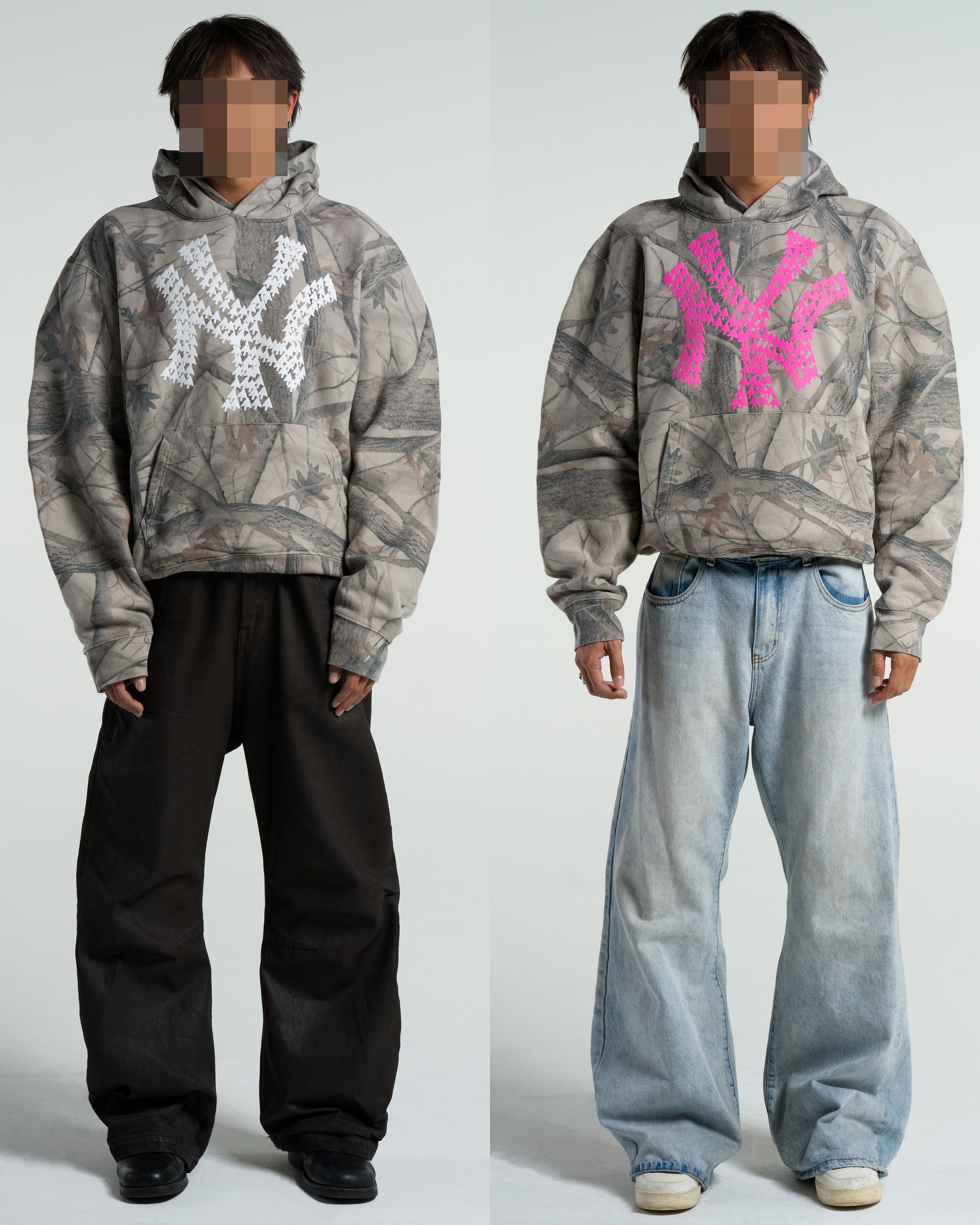 パーカー・フーディ New Era NAUGHTY BY NATURE X NEW ERA HOOD CAMO U.S. Army Hoodie 90s 91 US GEN1 Woodland Camo Gore-Tex Nylon